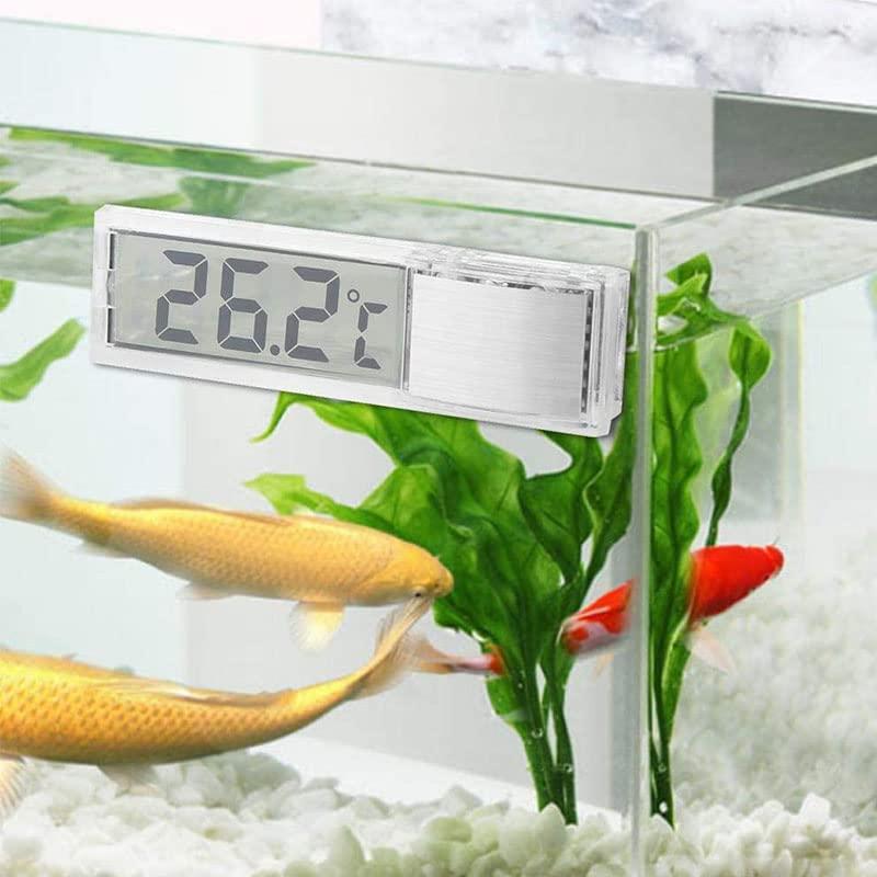 Termómetro LCD 3D Acxico - 2 Pcs Medición Electrónica Acuario