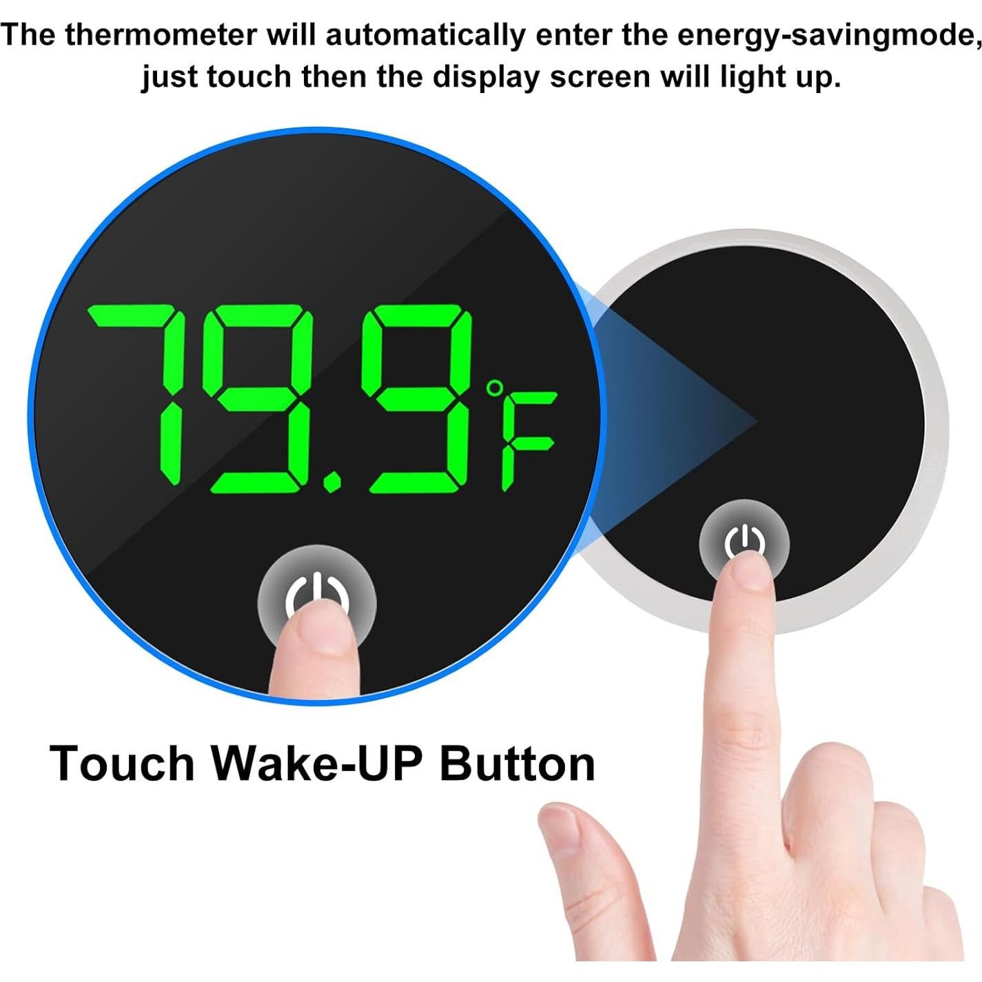 Termómetro Digital para Acuario DORHEA 2 Pcs LED Táctil 0-60°C