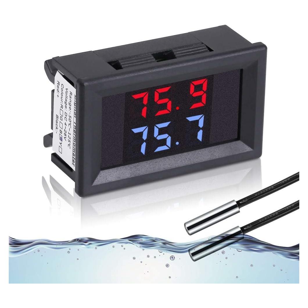 Termómetro Digital Icstation con 2 Probes NTC Impermeables