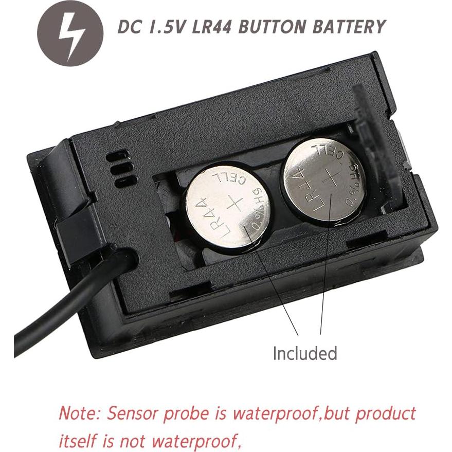 Termómetro Digital LCD Rojuna 4 Pcs con Sonda Externa