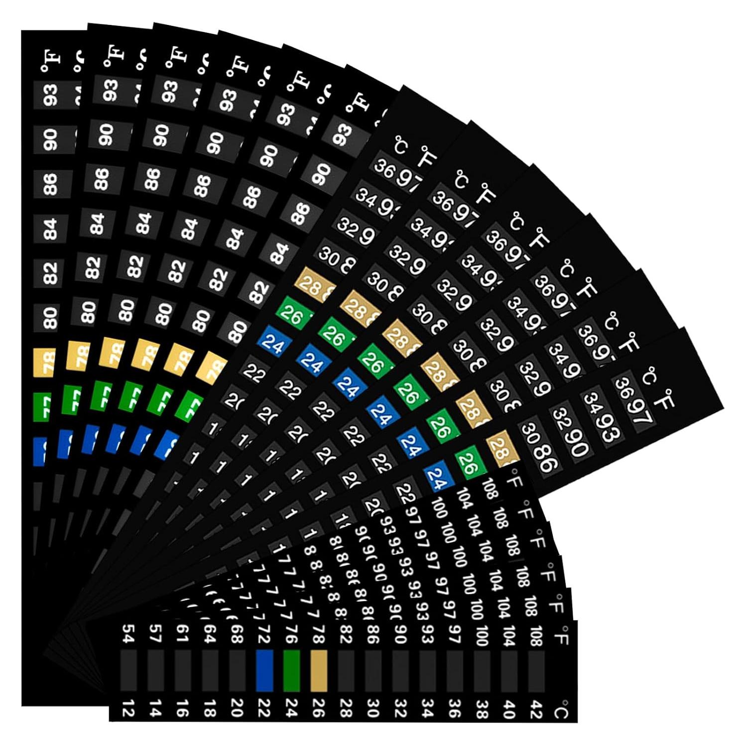 18 Tiras de Termómetro Digital Yivioep para Acuario 4-36 °C