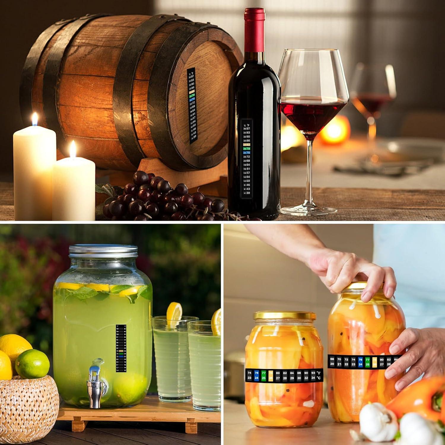 18 Tiras de Termómetro Digital Yivioep para Acuario 4-36 °C