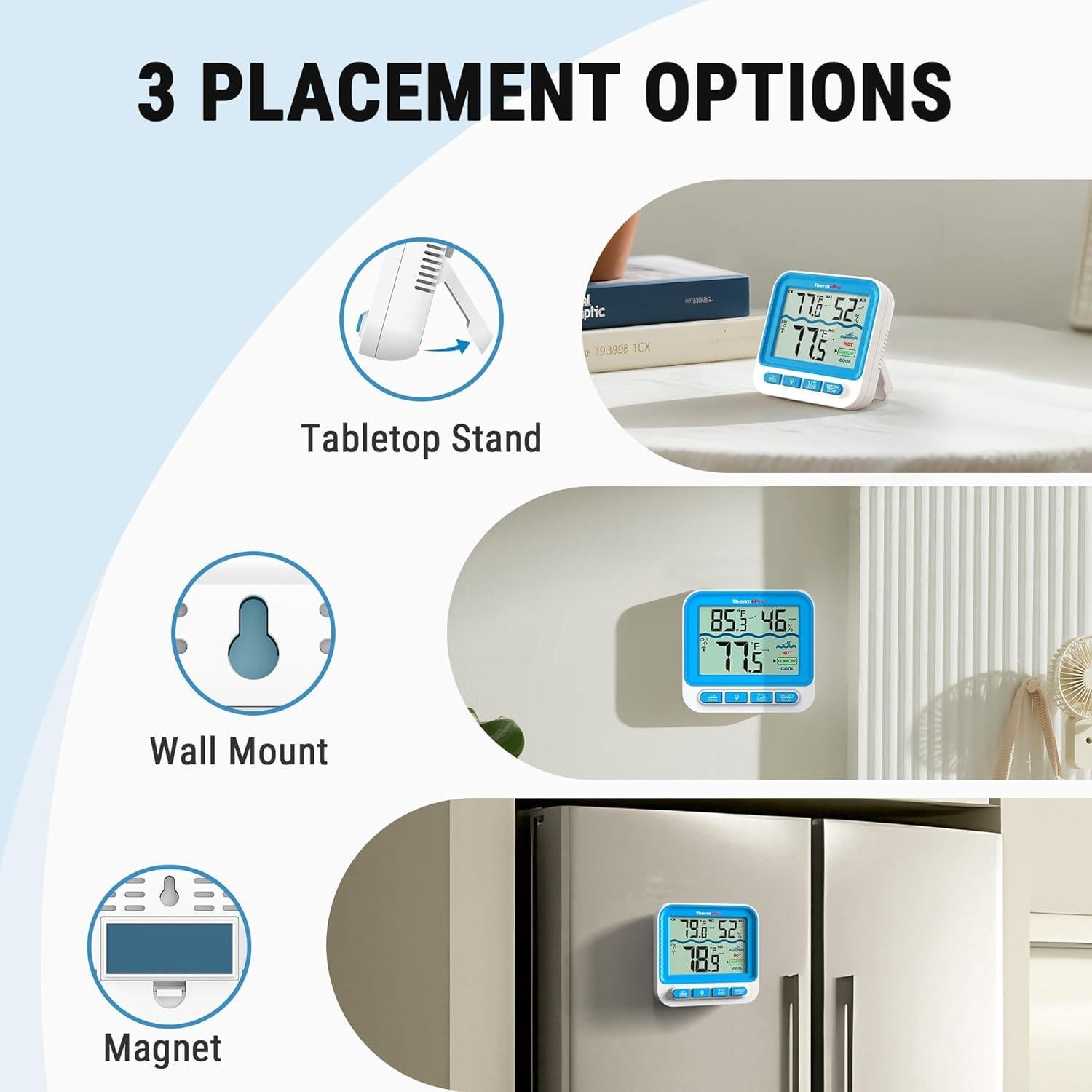 Termómetro de piscina digital ThermoPro TP211B flotante IPX8