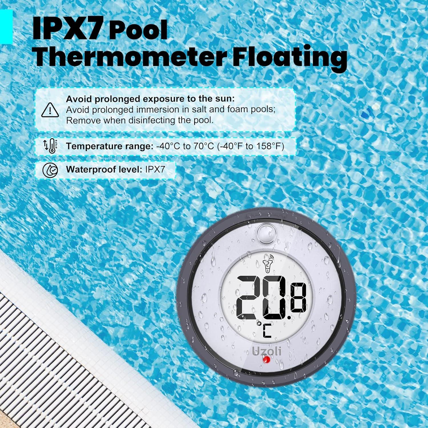 Termómetro Flotante de Piscina Uzoli EM3385US Digital Impermeable