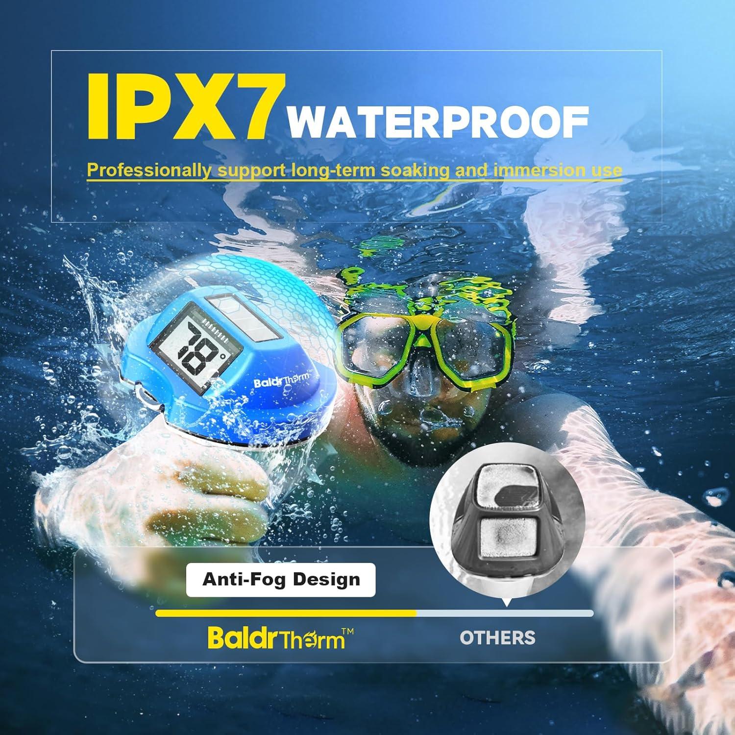 Termómetro Flotante Digital Solar BaldrTherm para Piscina 17.6cm