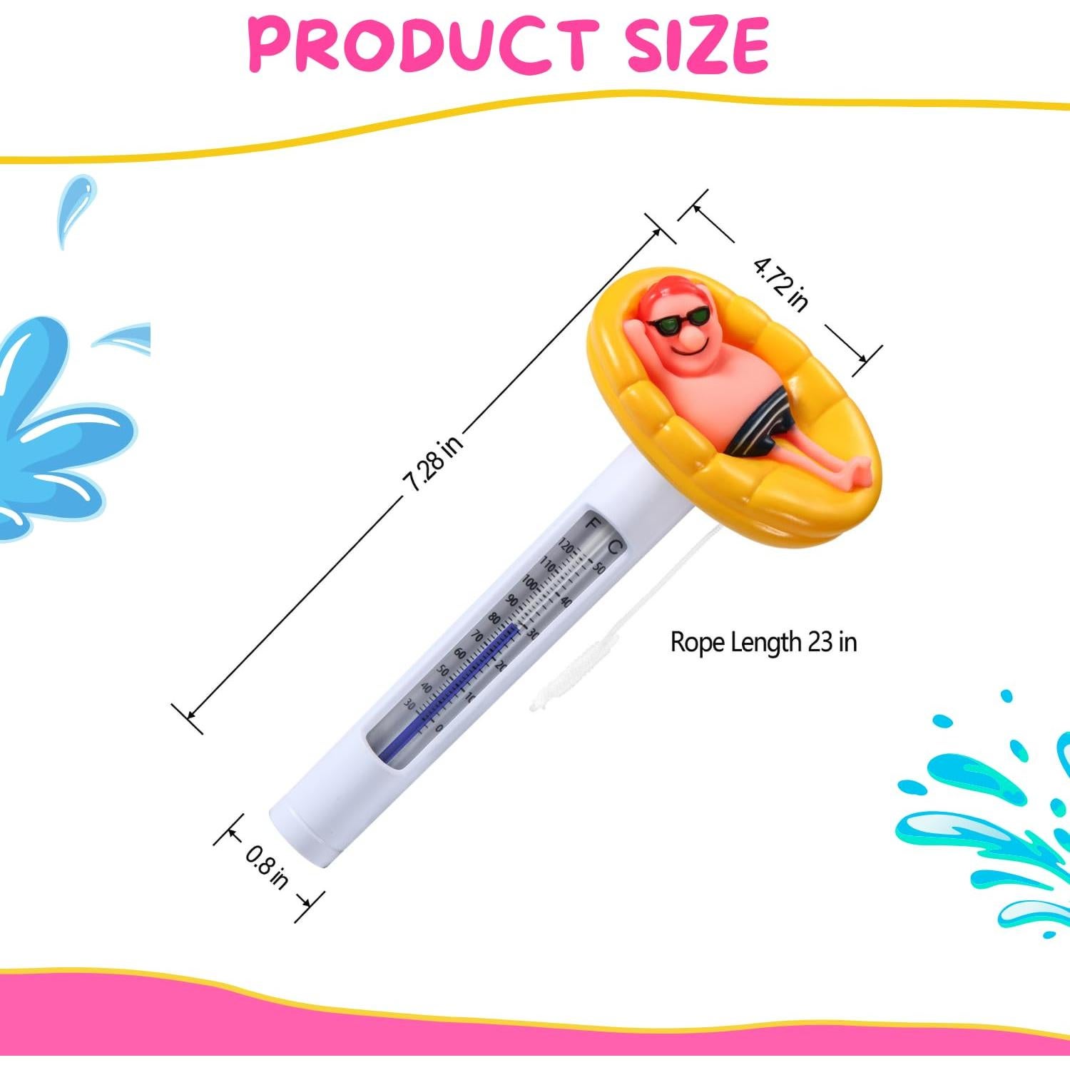 Termómetro Flotante de Piscina Kingsource - Diseño Divertido