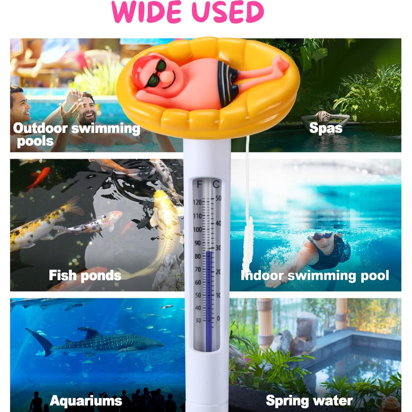 Termómetro Flotante de Piscina Kingsource - Diseño Divertido
