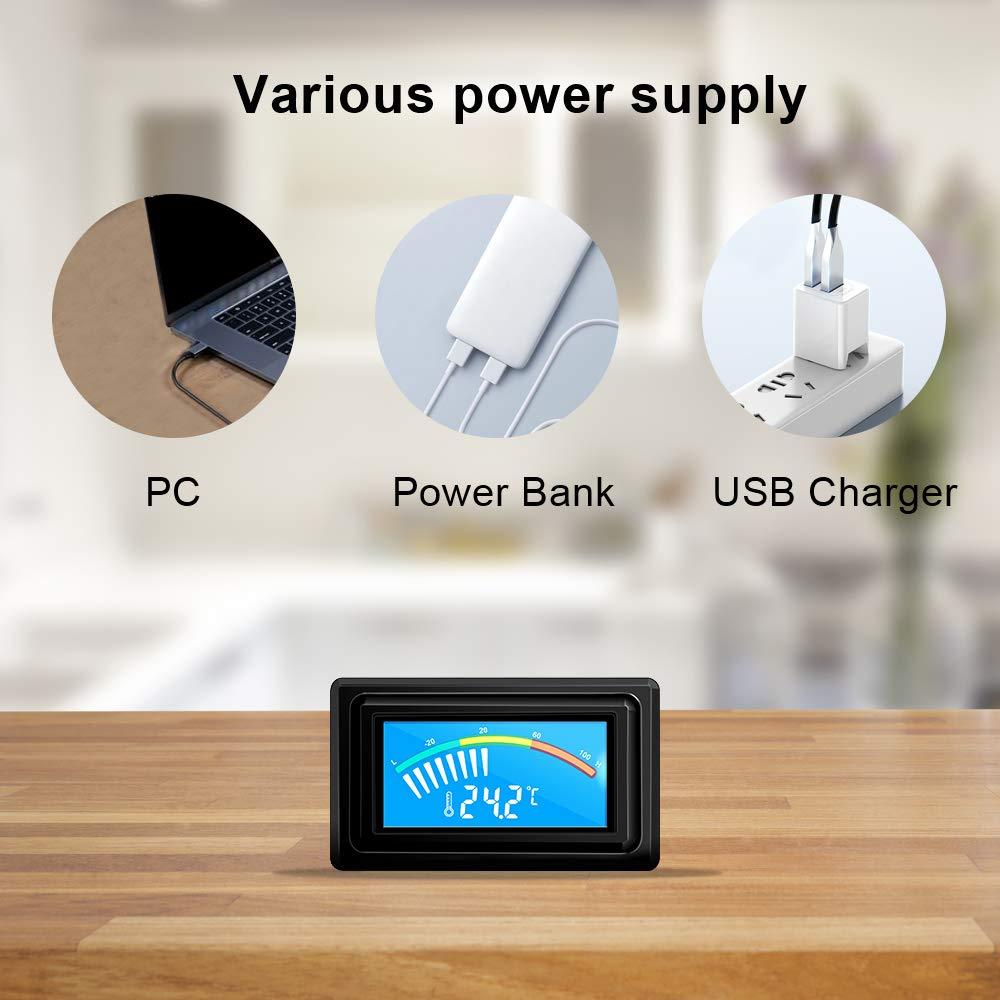 Termómetro Digital USB KETOTEK E0032 con Sonda para Acuario y Vehículo