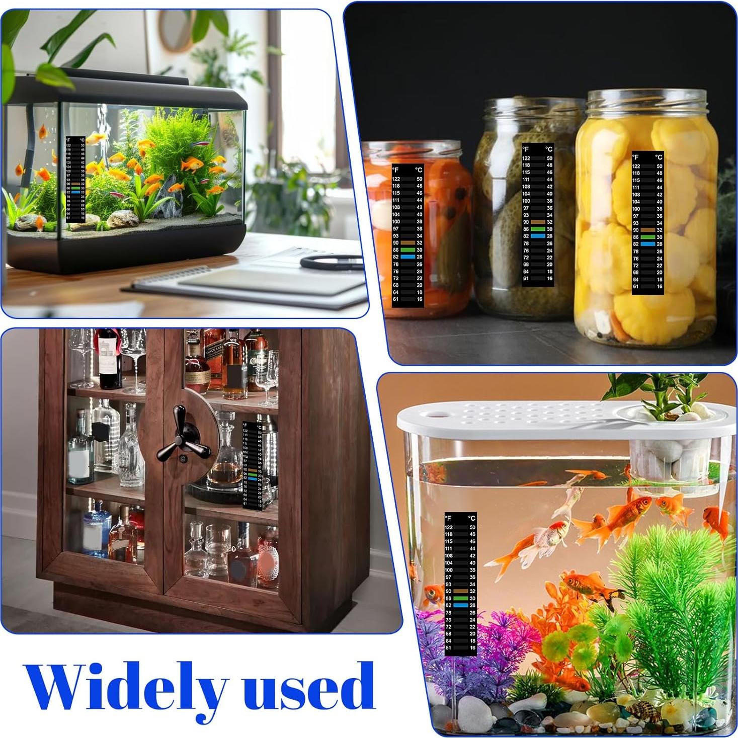 8 Etiquetas de Temperatura para Acuario HJZHII 15-50°C