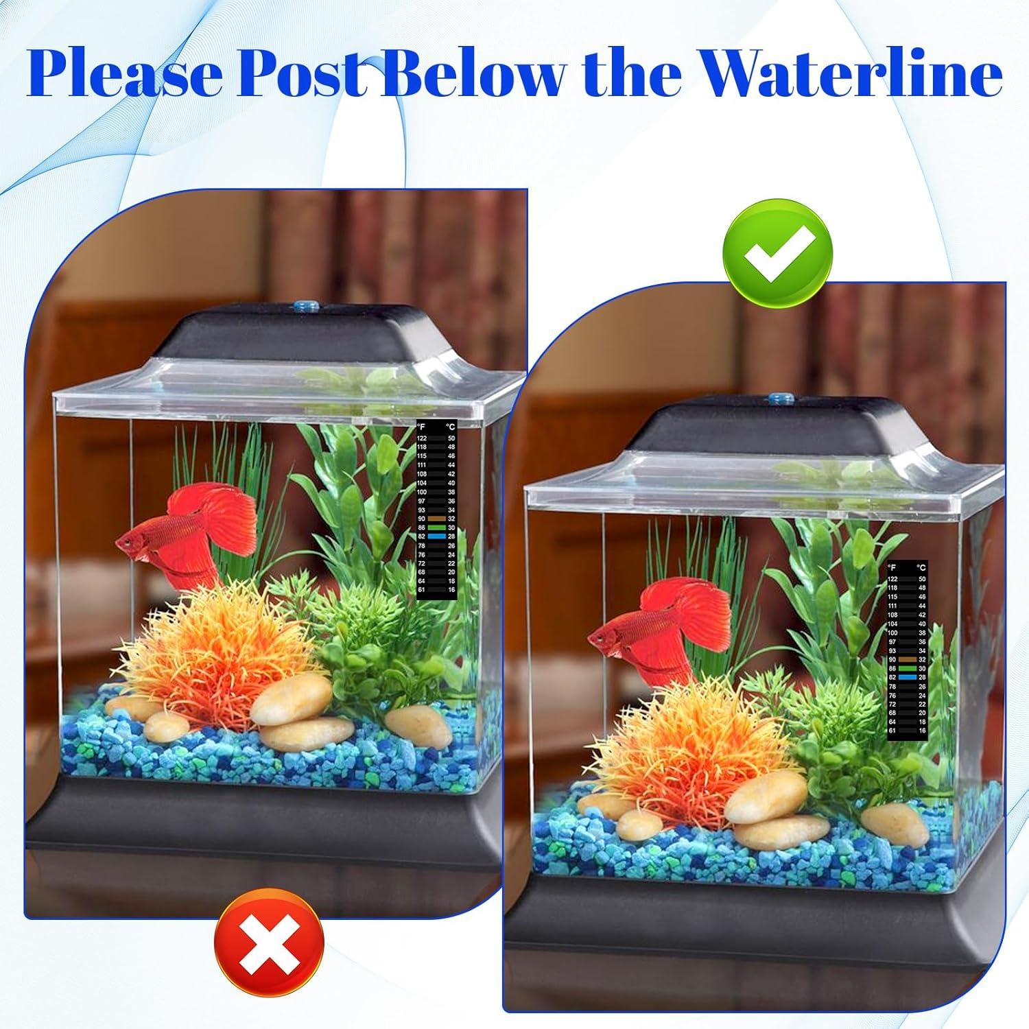 8 Etiquetas de Temperatura para Acuario HJZHII 15-50°C