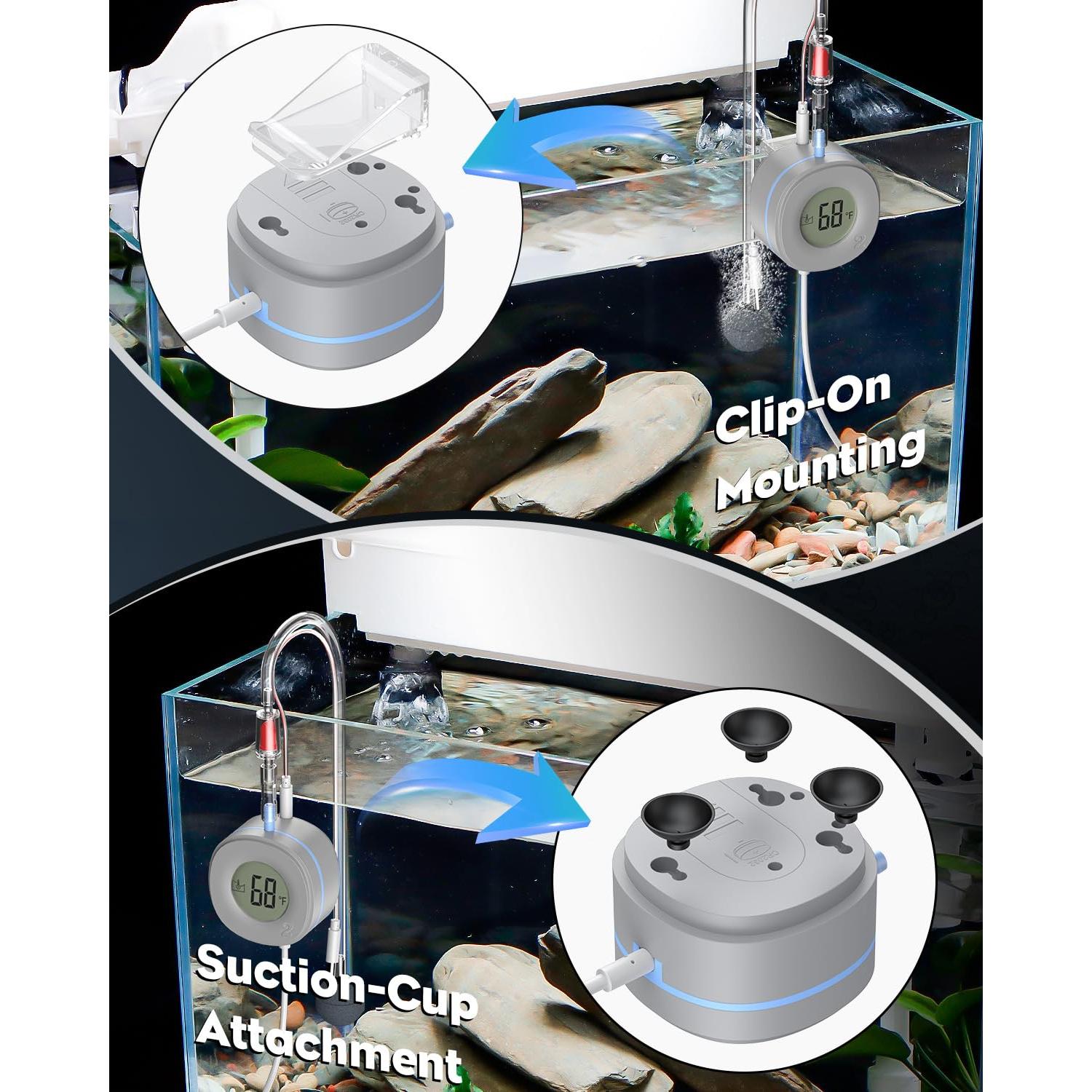 Bomba de Aire Mini Pawfly 1.5W Ultra Silenciosa para Acuario