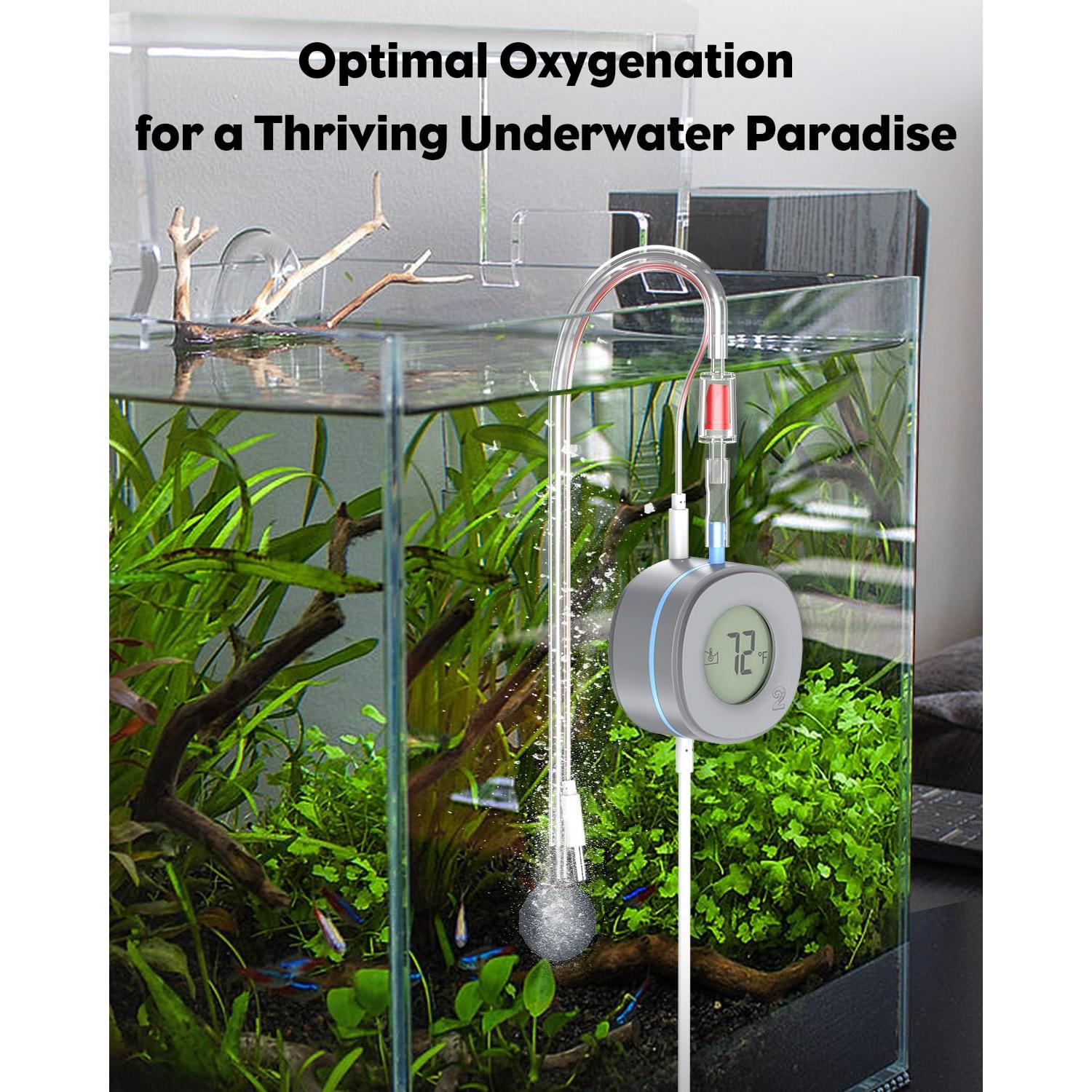 Bomba de Aire Mini Pawfly 1.5W Ultra Silenciosa para Acuario