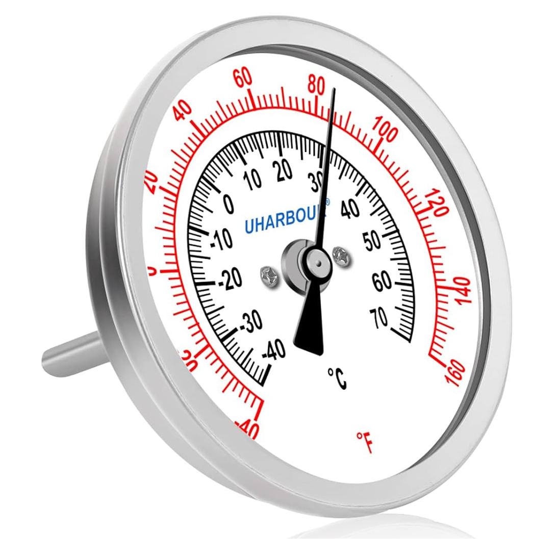 Termómetro de Agua Uharbour 3" Acero Inoxidable -40 a 71°C