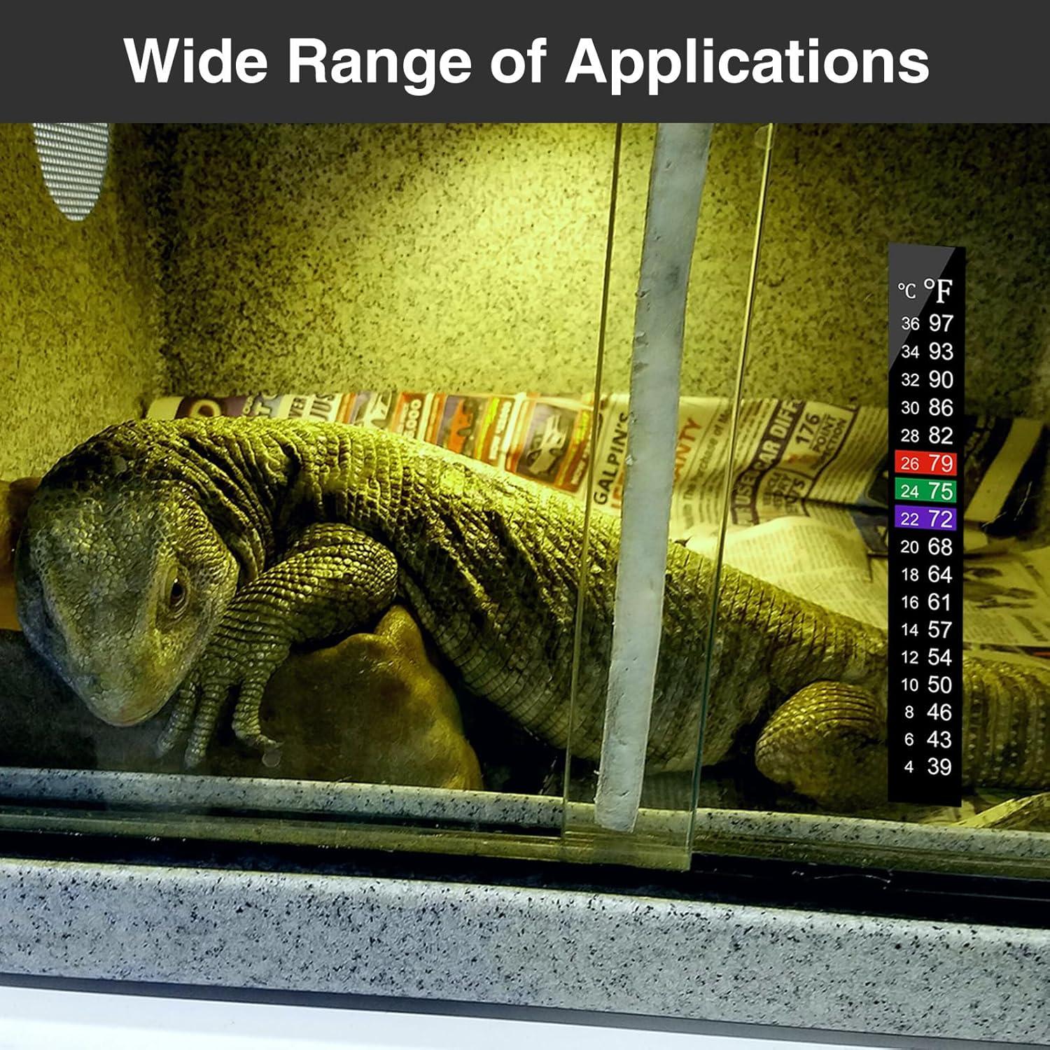 5 Tiras de Termómetro Adhesivas Qishiyi para Acuario 4-36°C