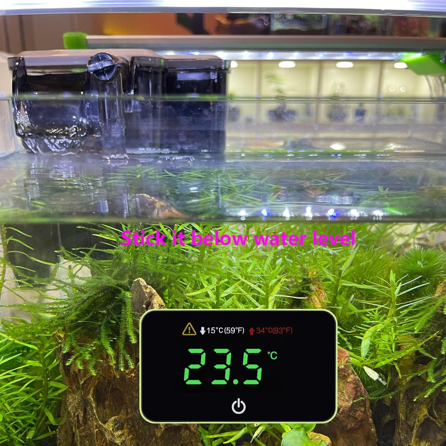 Termómetro Digital Mini AquaSense para Acuario - Pantalla LED