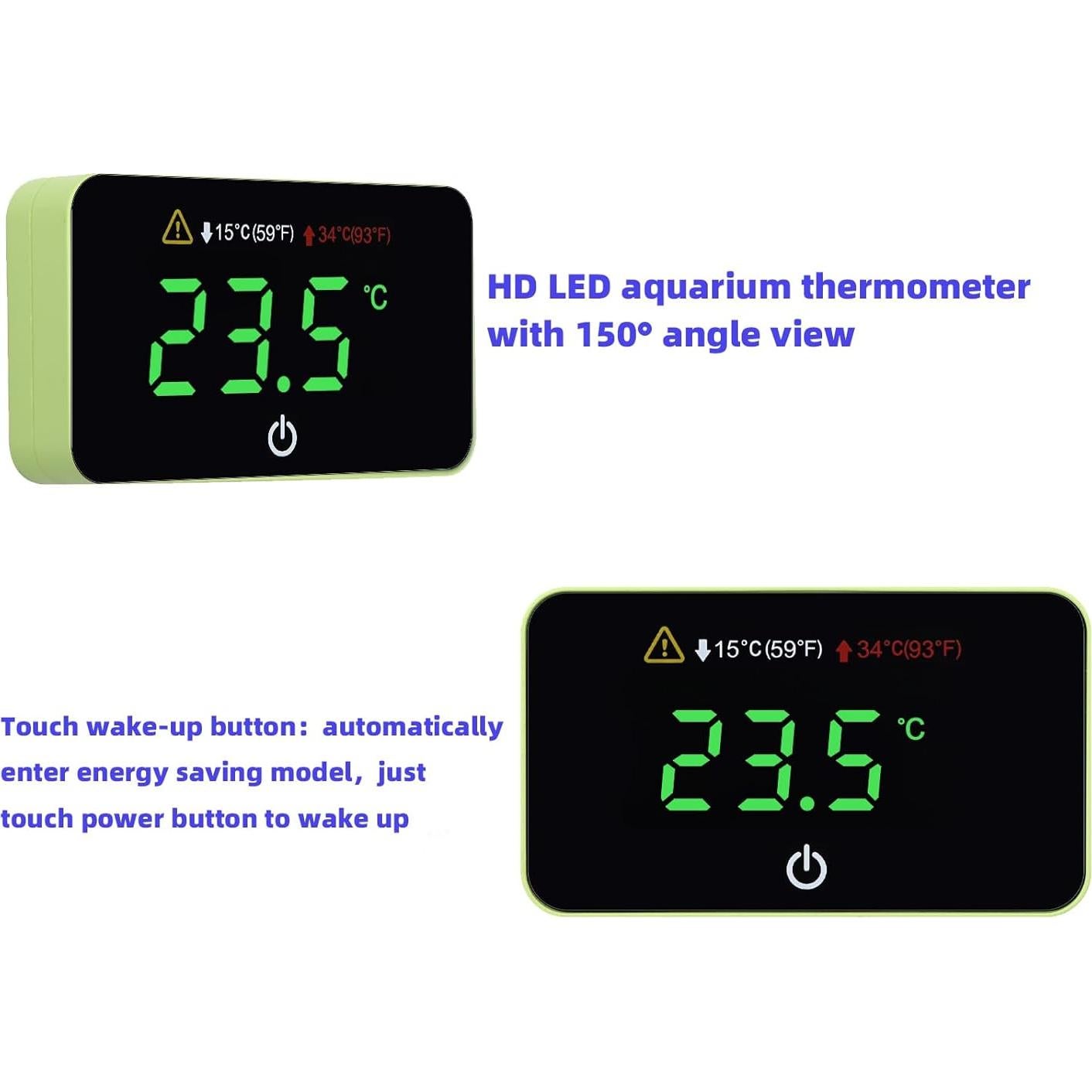 Termómetro Digital Mini AquaSense para Acuario - Pantalla LED