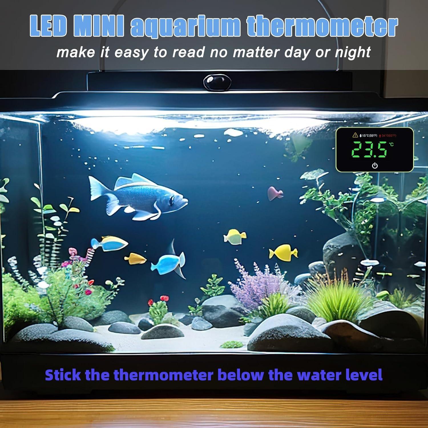 Termómetro Digital Mini AquaSense para Acuario - Pantalla LED
