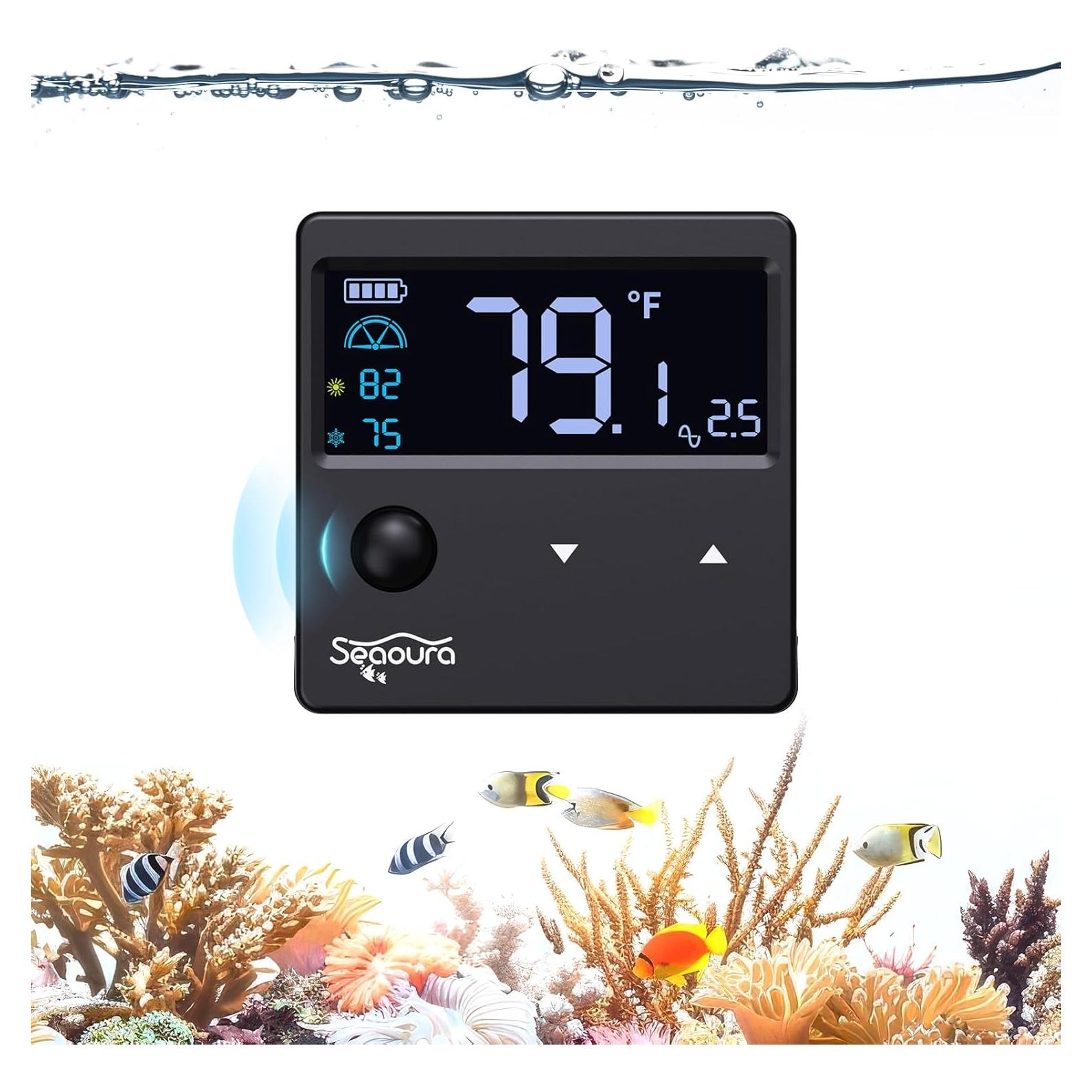 Termómetro Digital para Acuario SEAOURA SR-801 con Sensor de Movimiento