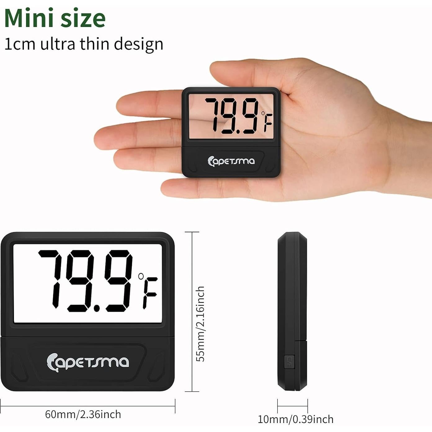 Termómetro Digital para Acuario Capetsma CA-03C LCD 16.5cm