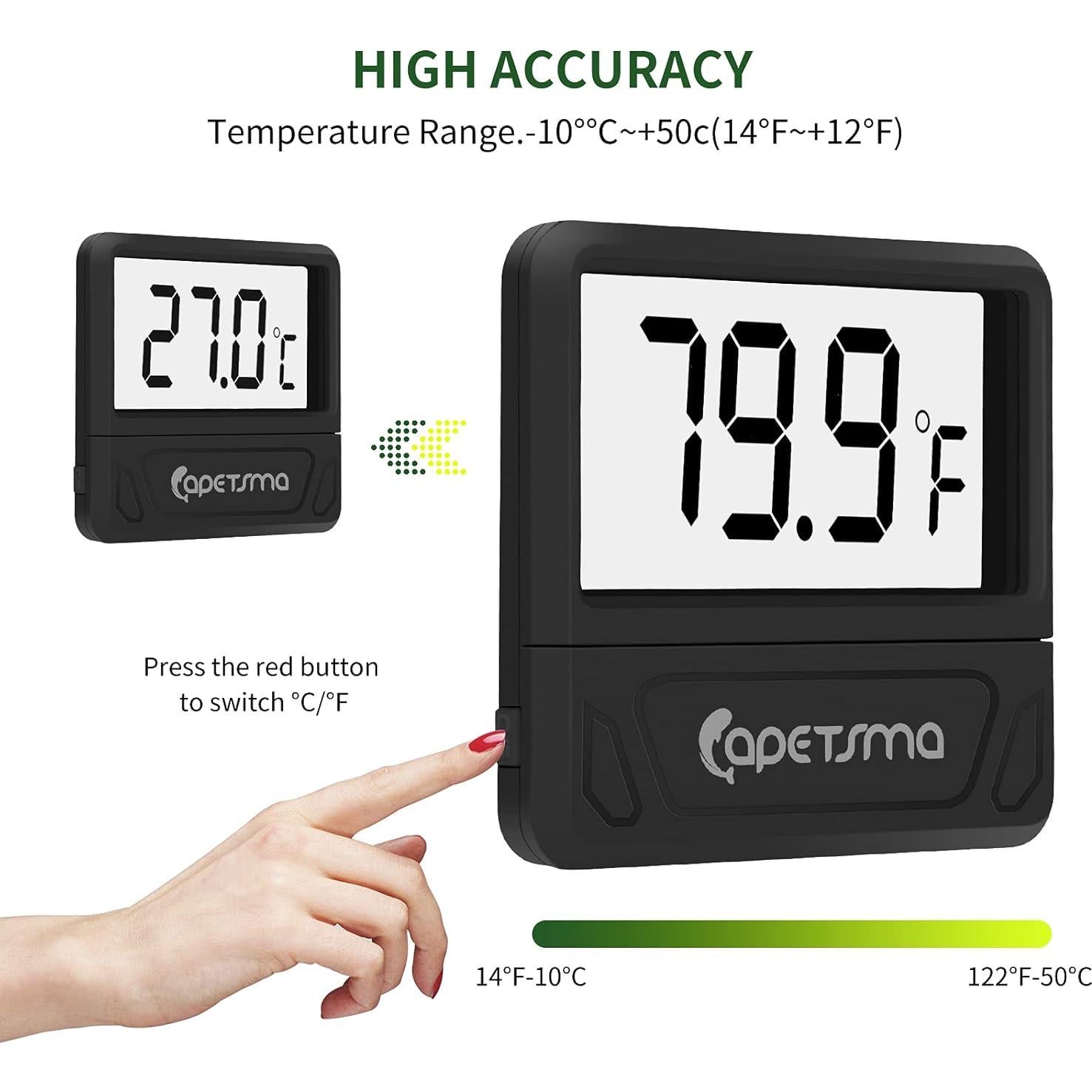 Termómetro Digital para Acuario Capetsma CA-03C LCD 16.5cm