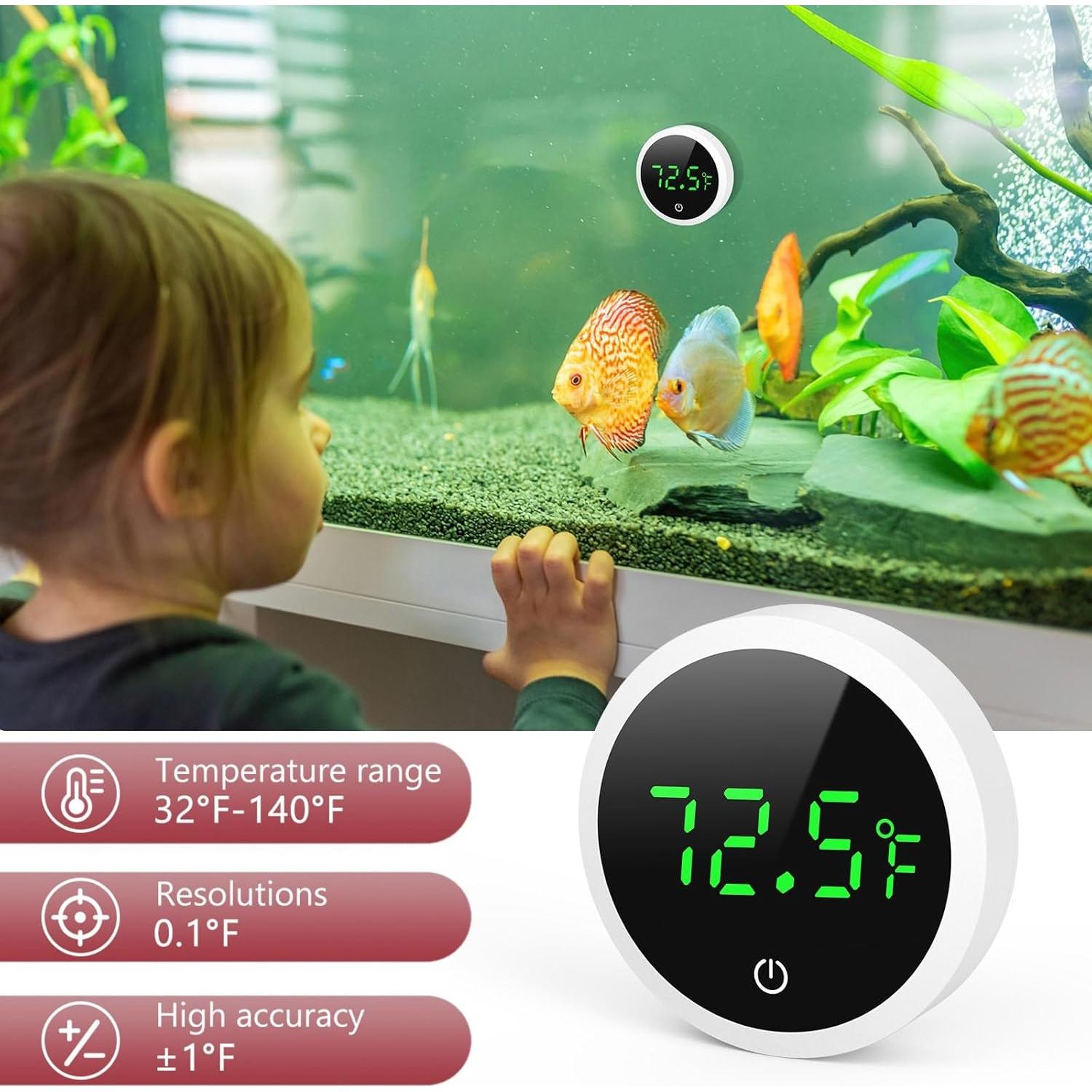 Termómetro Digital para Acuario LOFICOPER - 2 PCS, Pantalla Táctil
