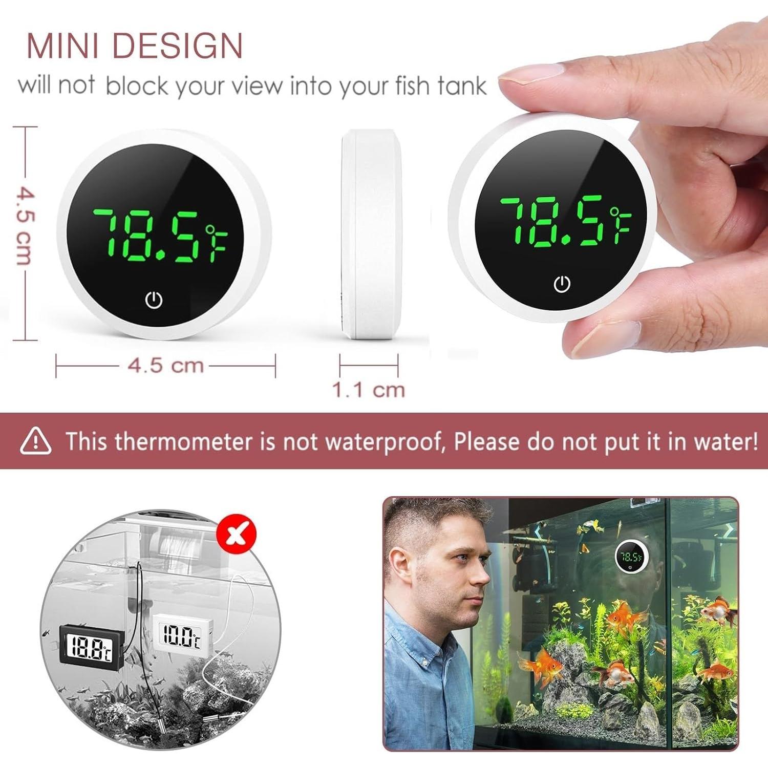 Termómetro Digital para Acuario LOFICOPER - 2 PCS, Pantalla Táctil