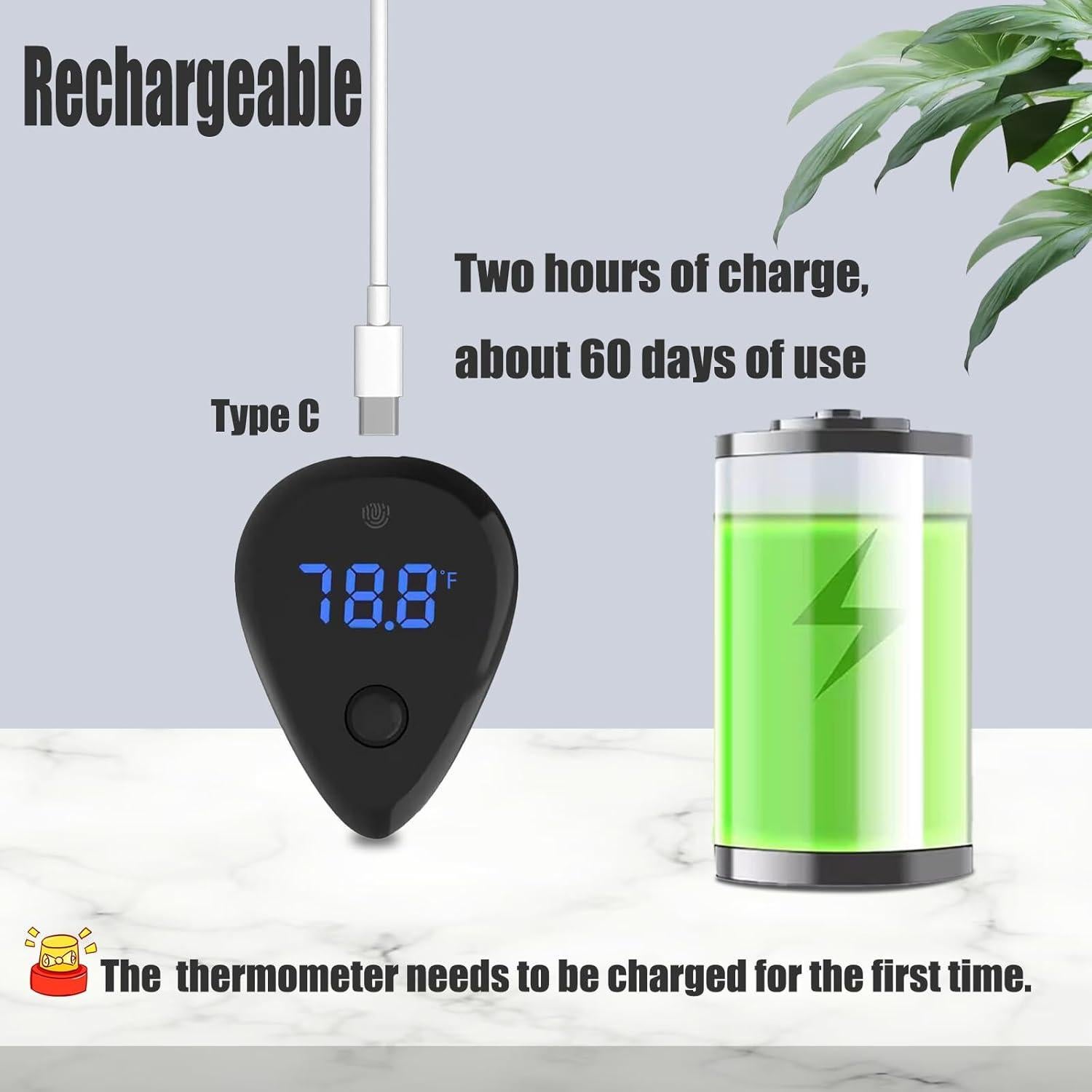 Termómetro USB Inalámbrico Carefree Fish para Acuario ±1°C