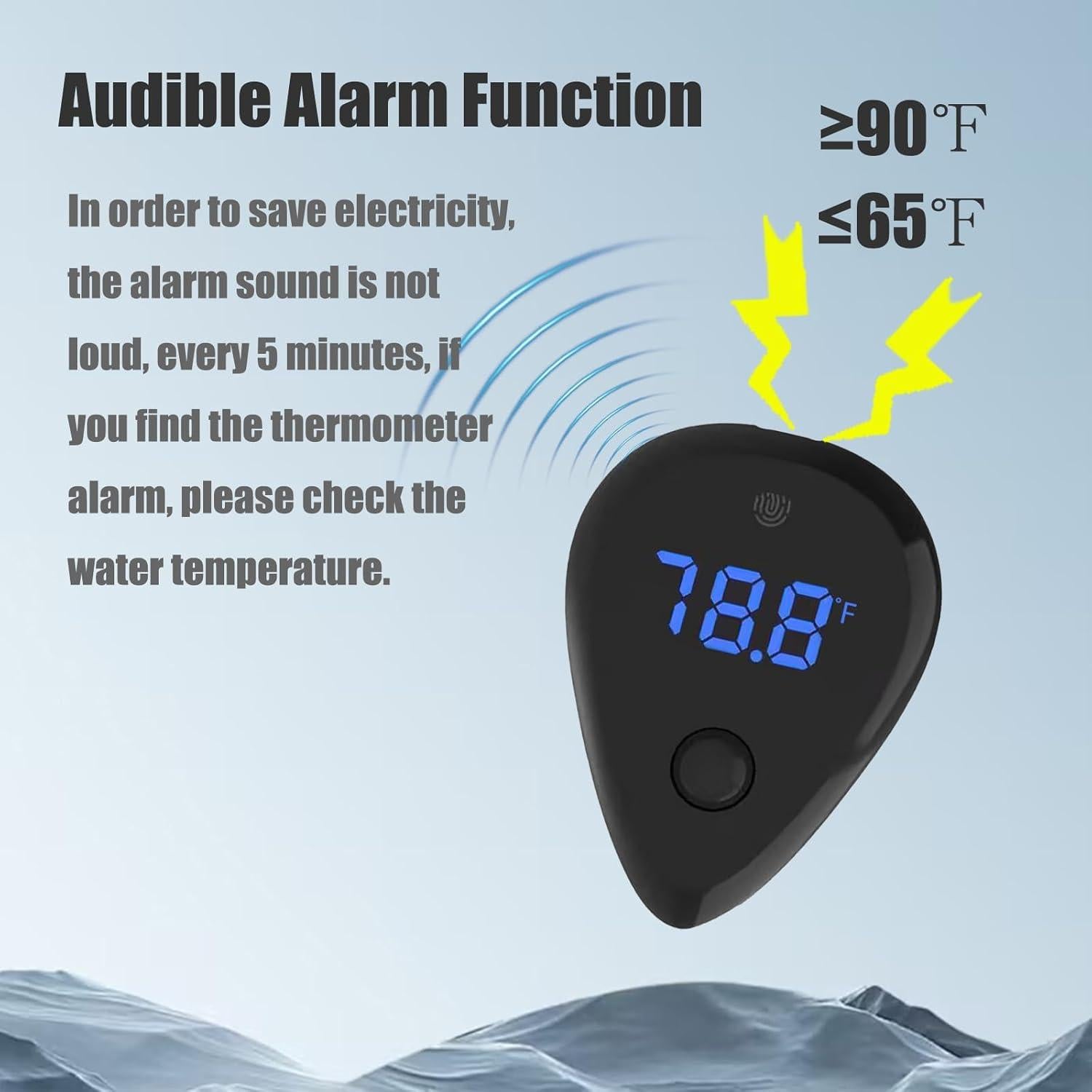 Termómetro USB Inalámbrico Carefree Fish para Acuario ±1°C