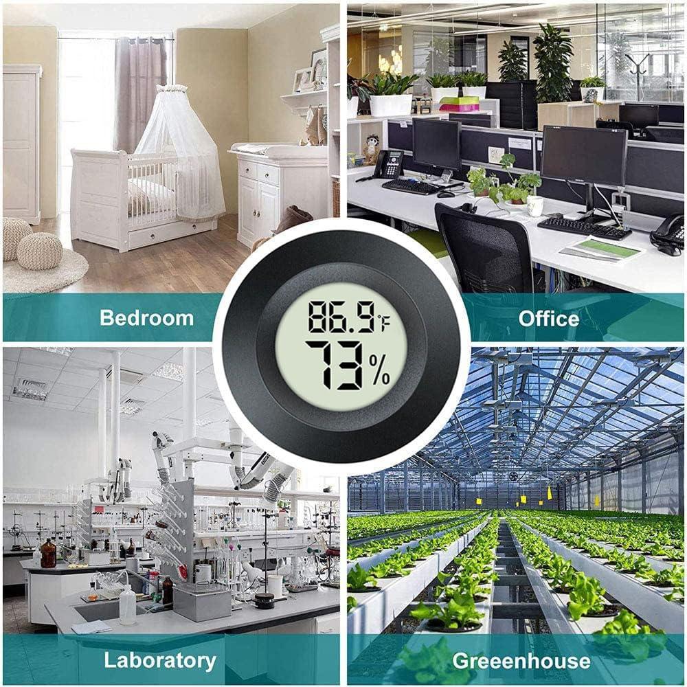 Paquete de 2 Higrómetros Termómetros Digitales JEDEW 45mm