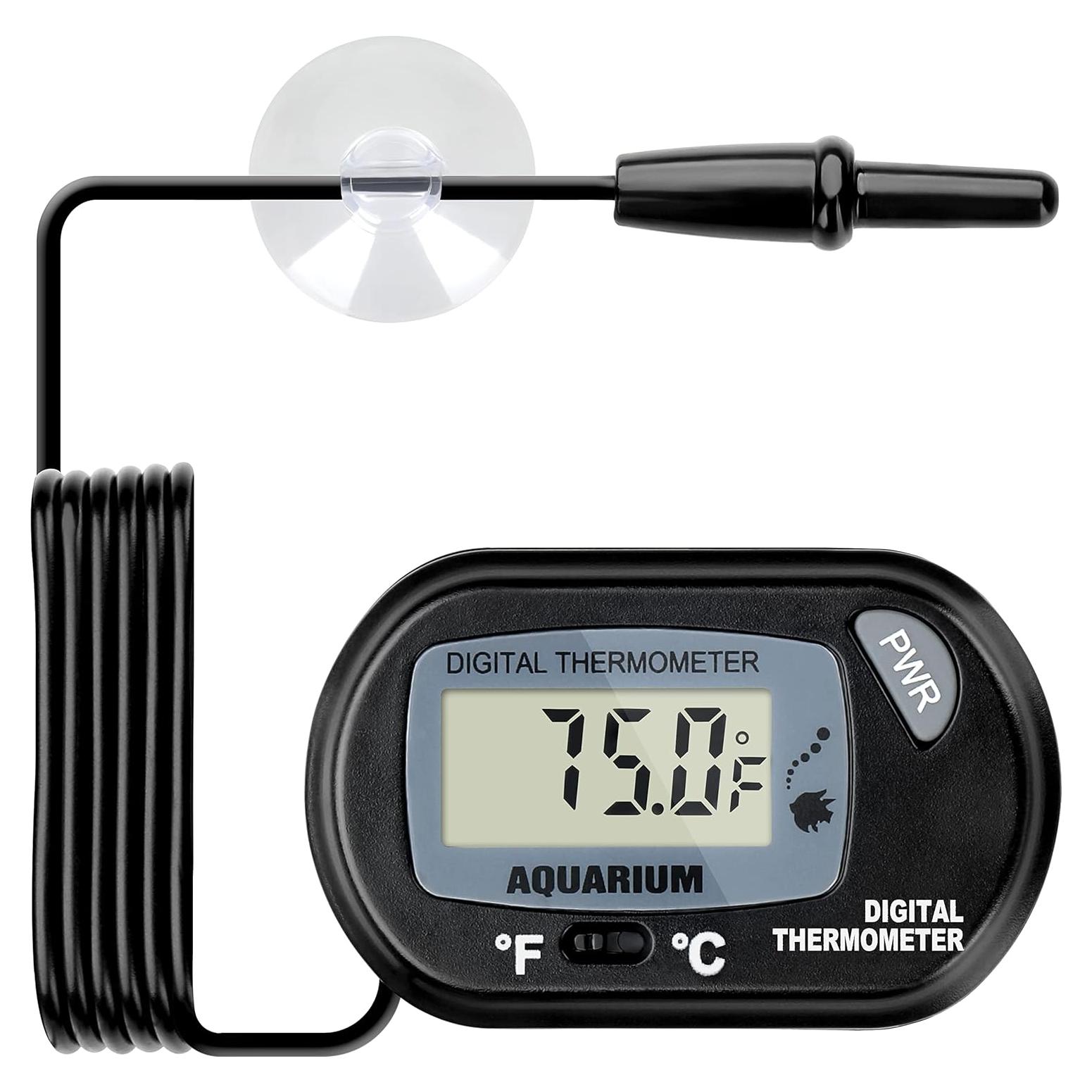 Termómetro Digital LCD Simple Deluxe para Acuario y Terrario