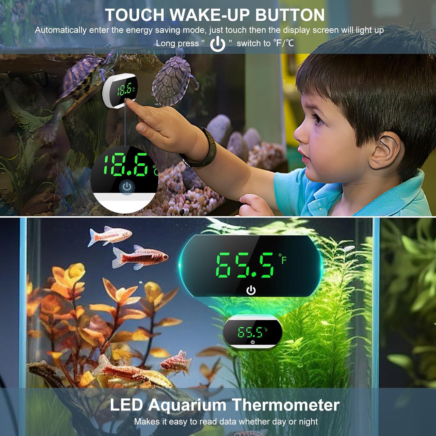 Termómetro Digital para Acuario Ankilo Blanco - Alta Precisión ±1°C