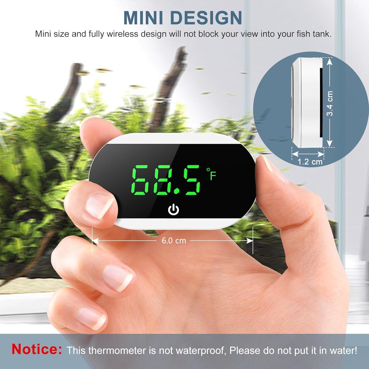 Termómetro Digital para Acuario Ankilo Blanco - Alta Precisión ±1°C