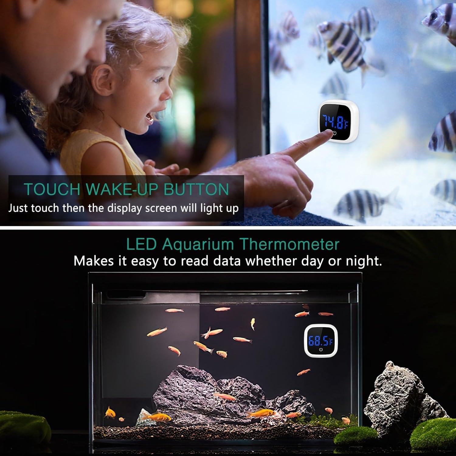 Termómetro Digital para Acuario ORIA - 2 PCS, Alta Precisión