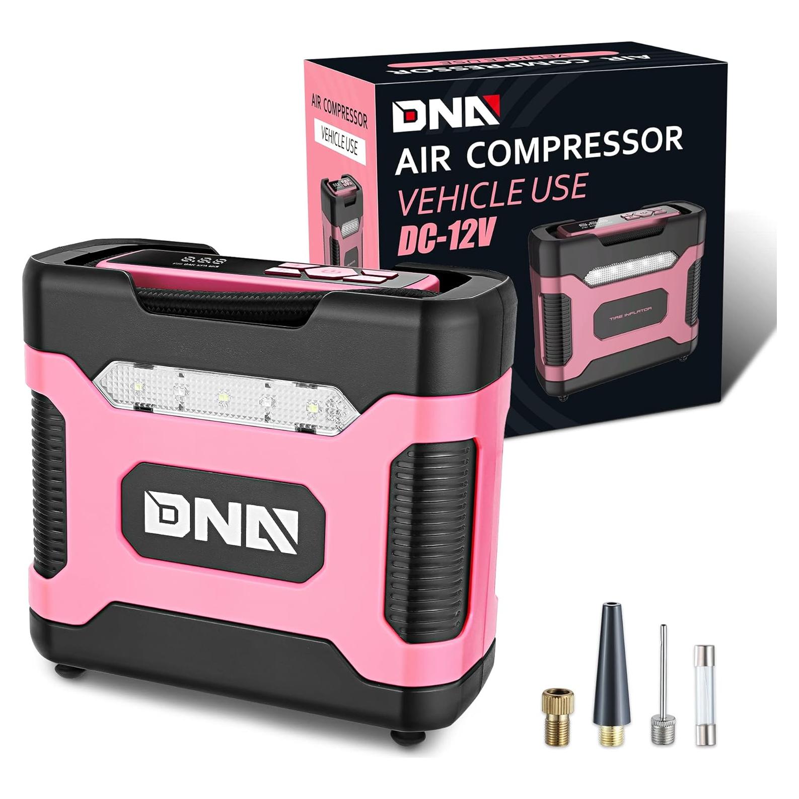 Inflador de Neumáticos Digital DNA MOTORING Rosa 12V