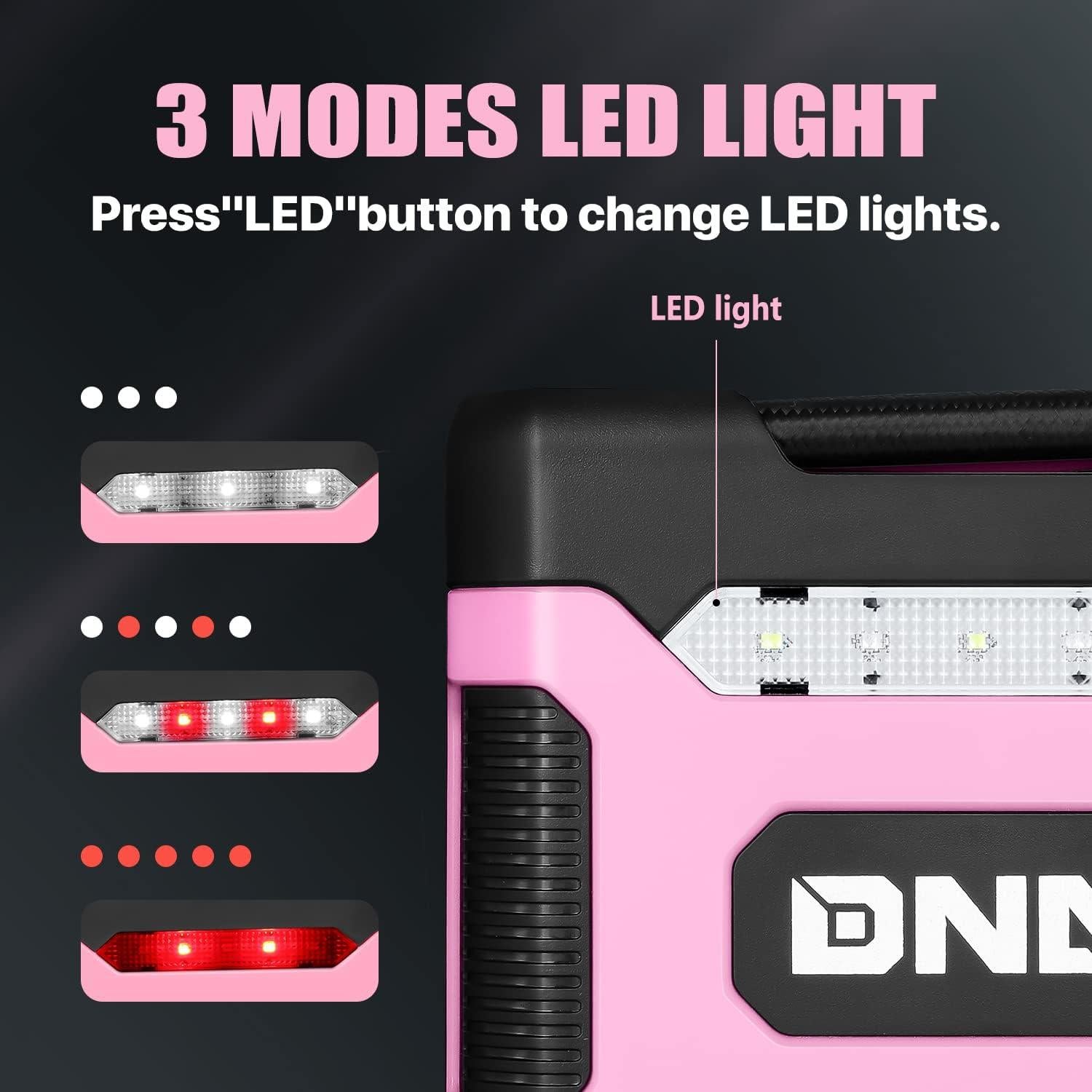 Inflador de Neumáticos Digital DNA MOTORING Rosa 12V