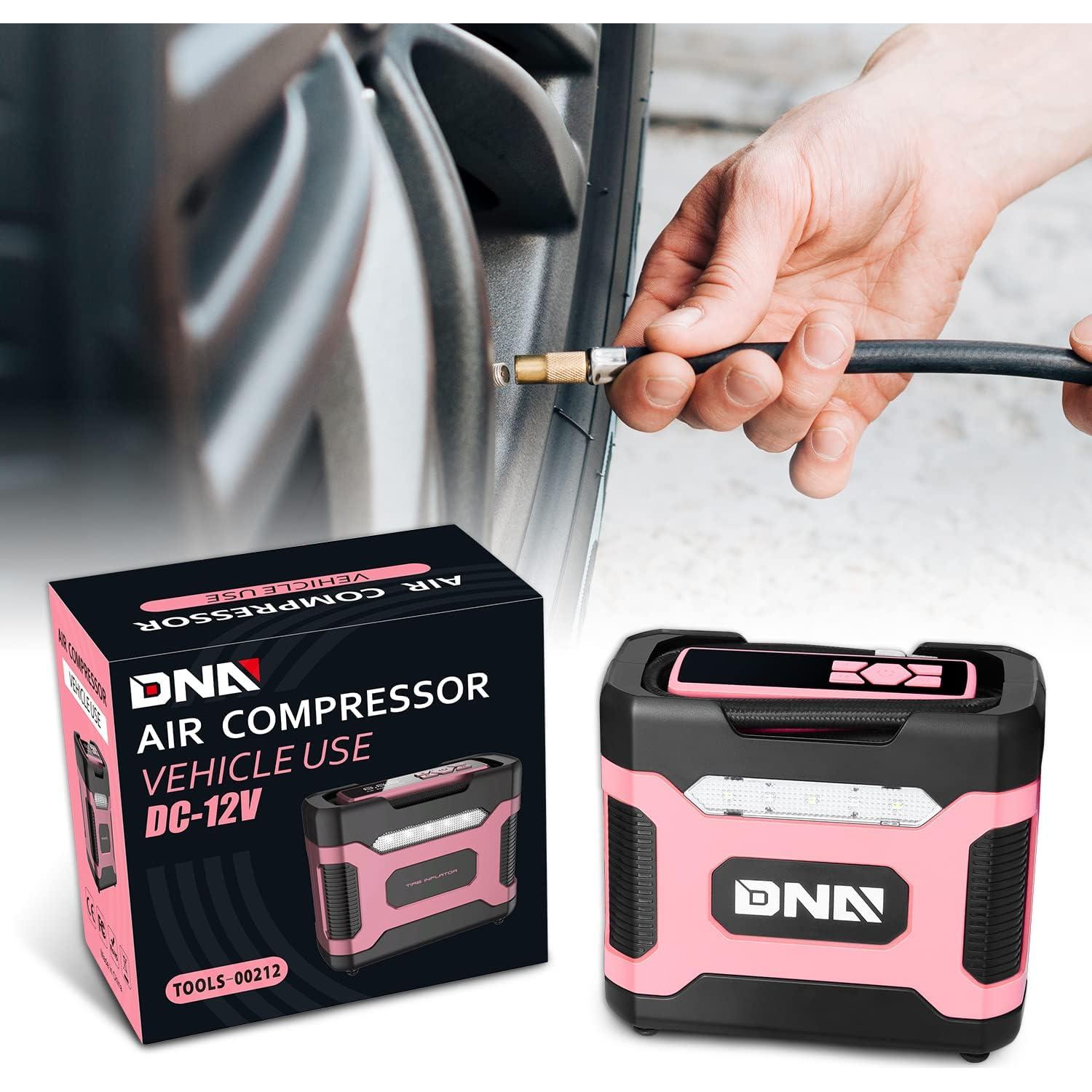 Inflador de Neumáticos Digital DNA MOTORING Rosa 12V