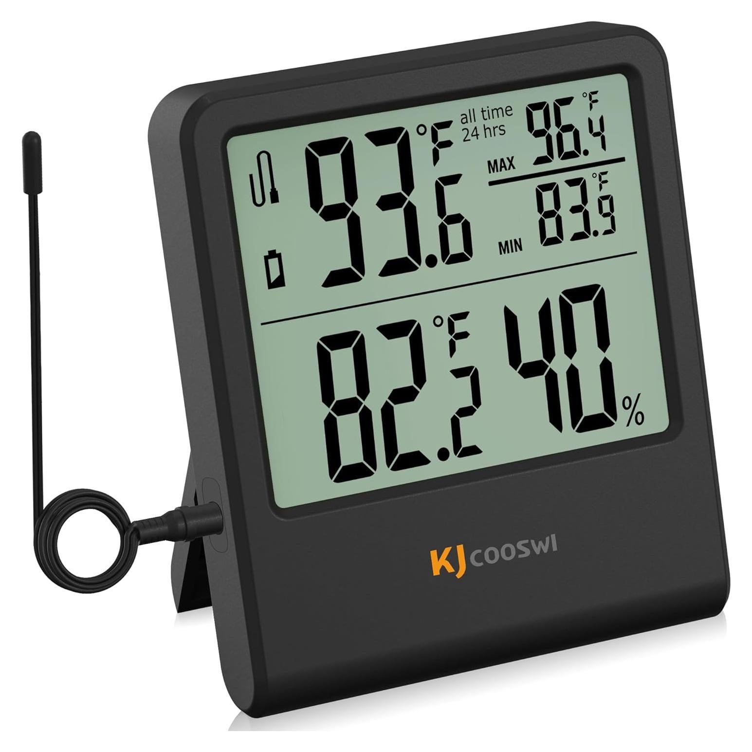 Termómetro Digital Interior Exterior JINGHE GSH-MC06E-1-B con Sonda