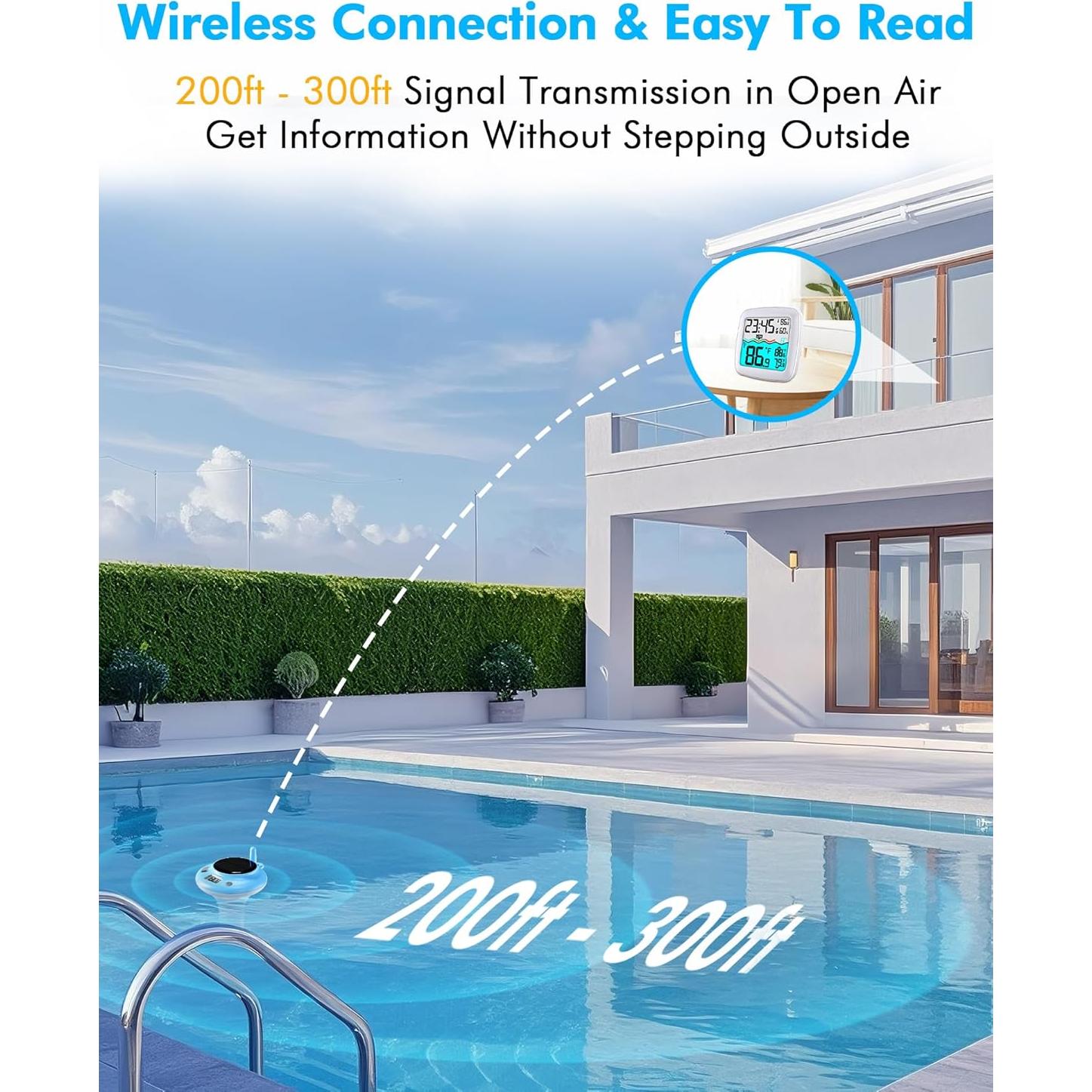 Termómetro Solar Flotante Digital NoWoW IPX8 para Piscina