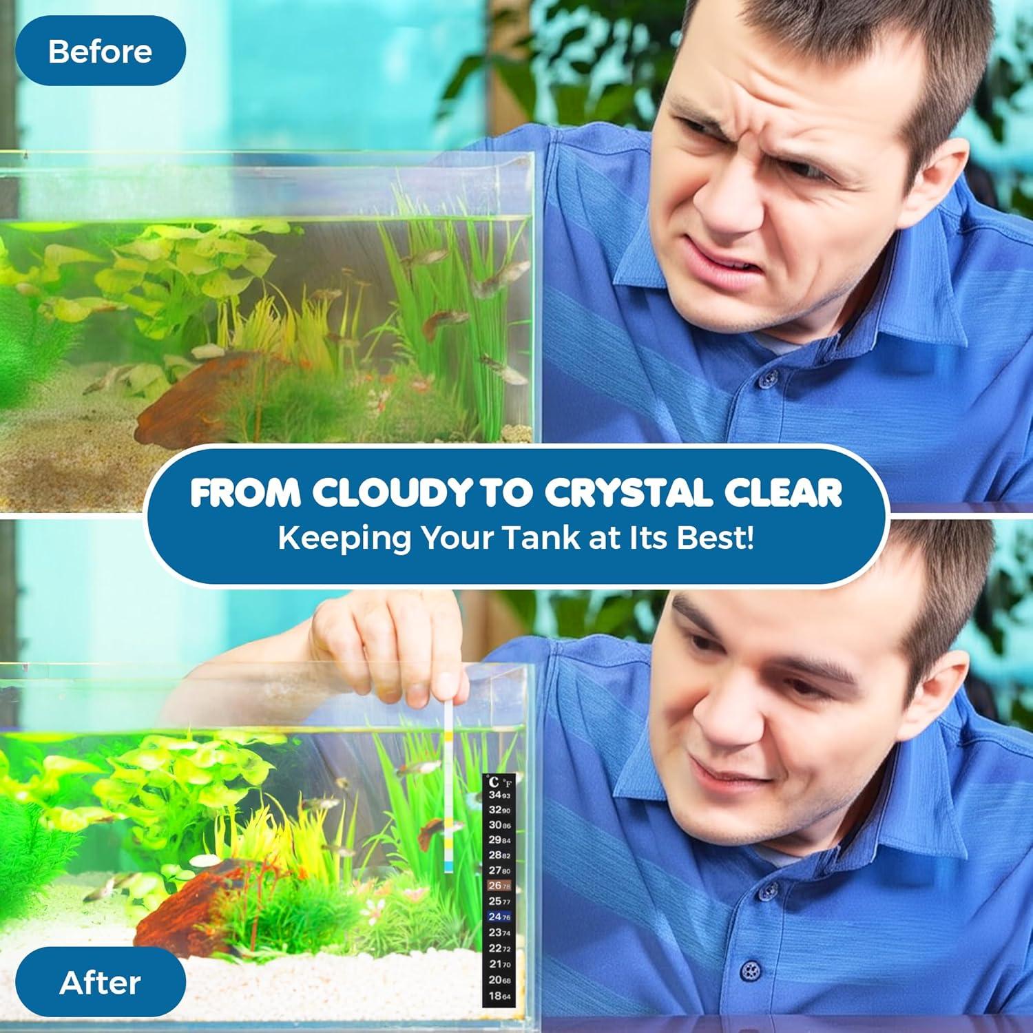 Kit de Prueba SunGrow para Acuario - 100 Tiras y Termómetro