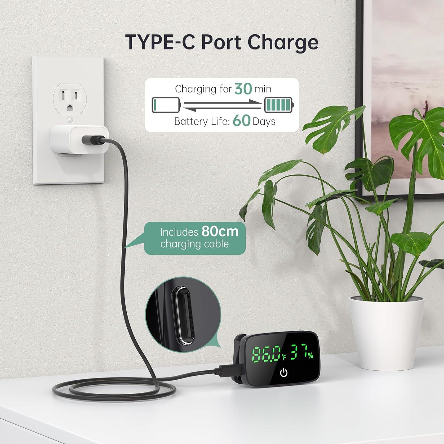 Termómetro e Higrómetro Digital PAIZOO para Reptiles 2-en-1