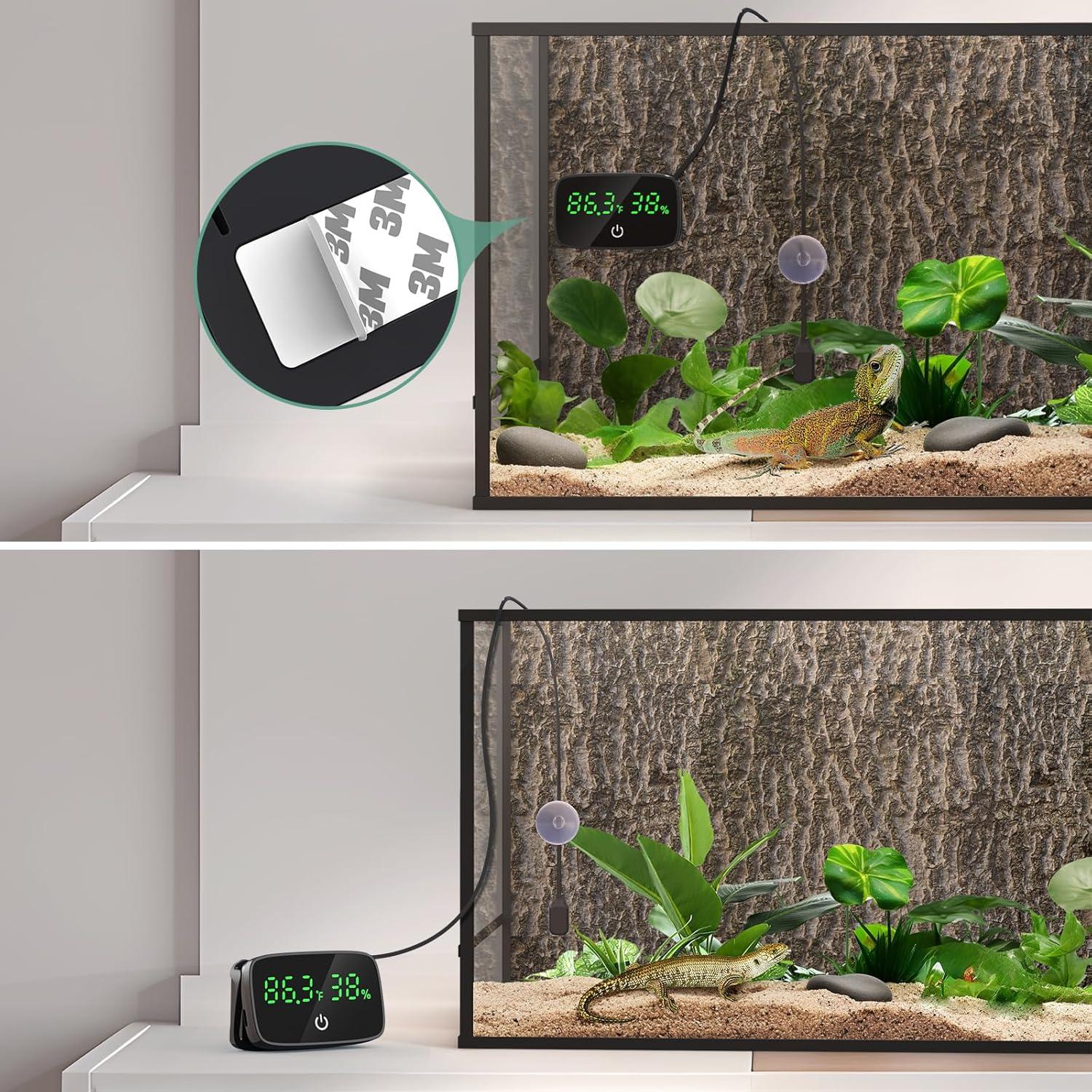 Termómetro e Higrómetro Digital PAIZOO para Reptiles 2-en-1