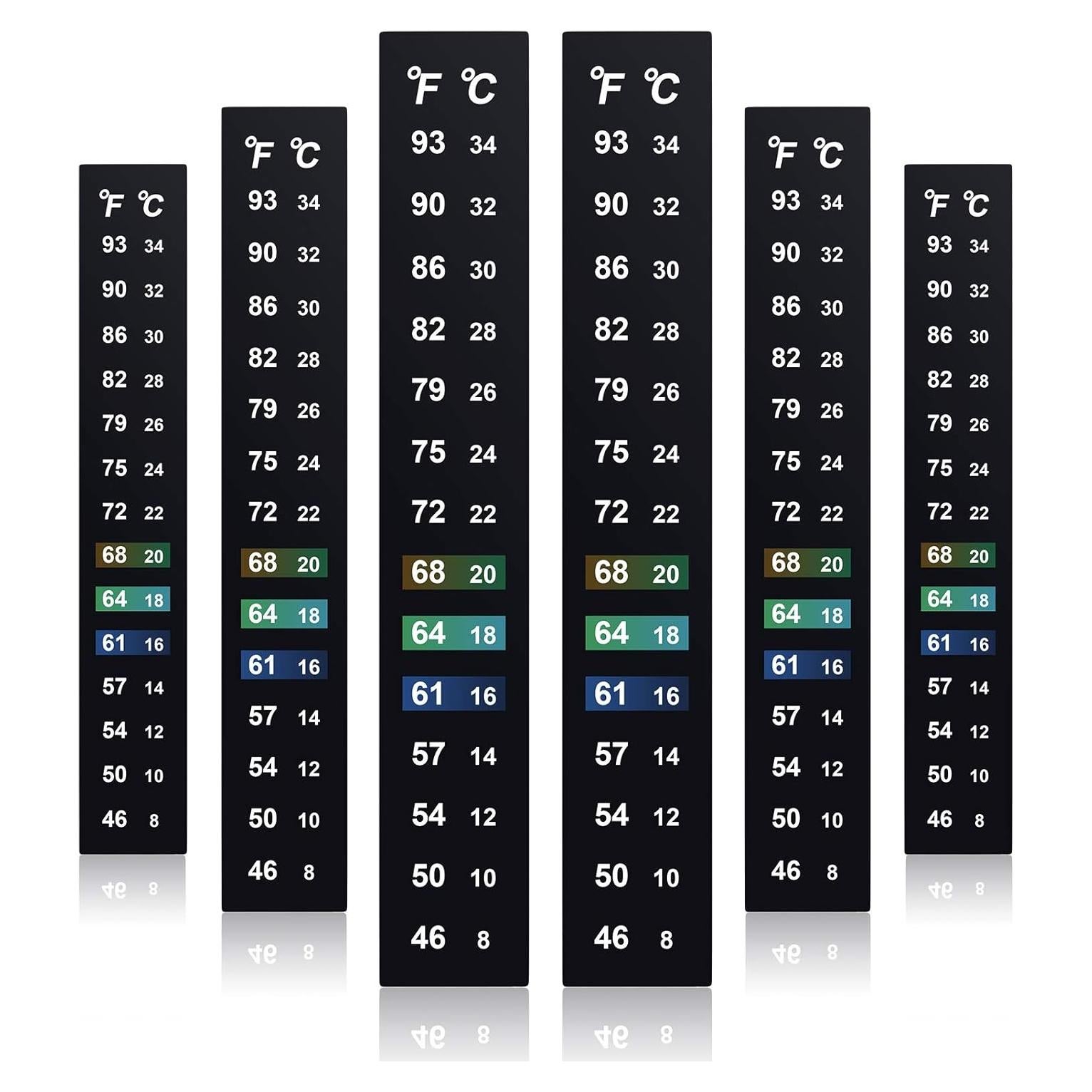 Zonon 24 Tiras Termómetro Adhesivo para Fermentación 8-34 °C
