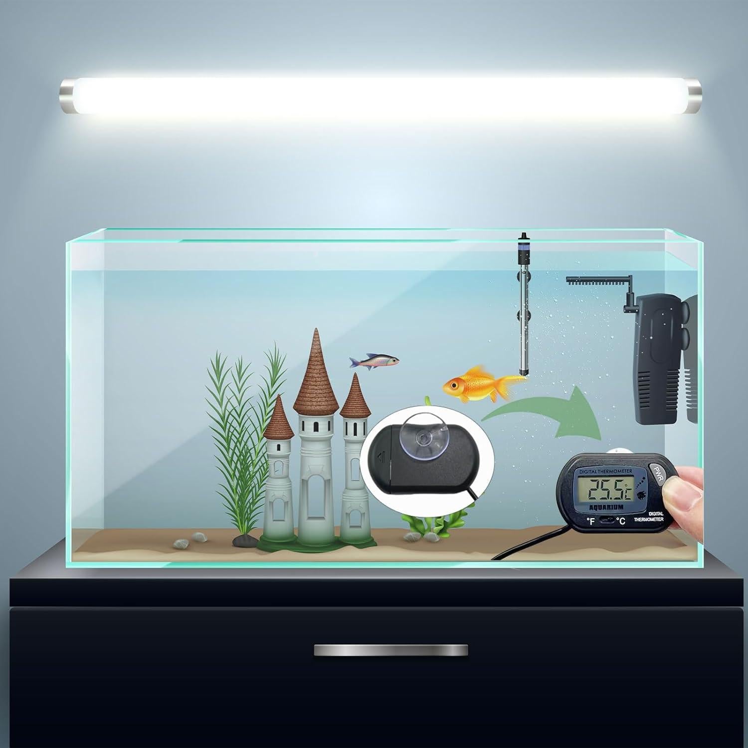 Paquete de 8 Ventosas de Reemplazo para Termómetro de Acuario