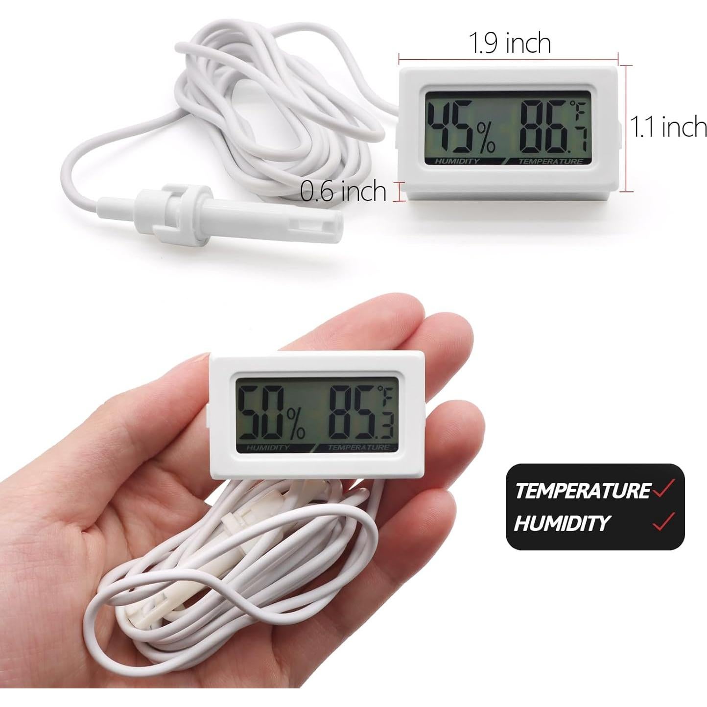 Termómetro Digital Higrómetro Poly para Reptiles 2 en 1