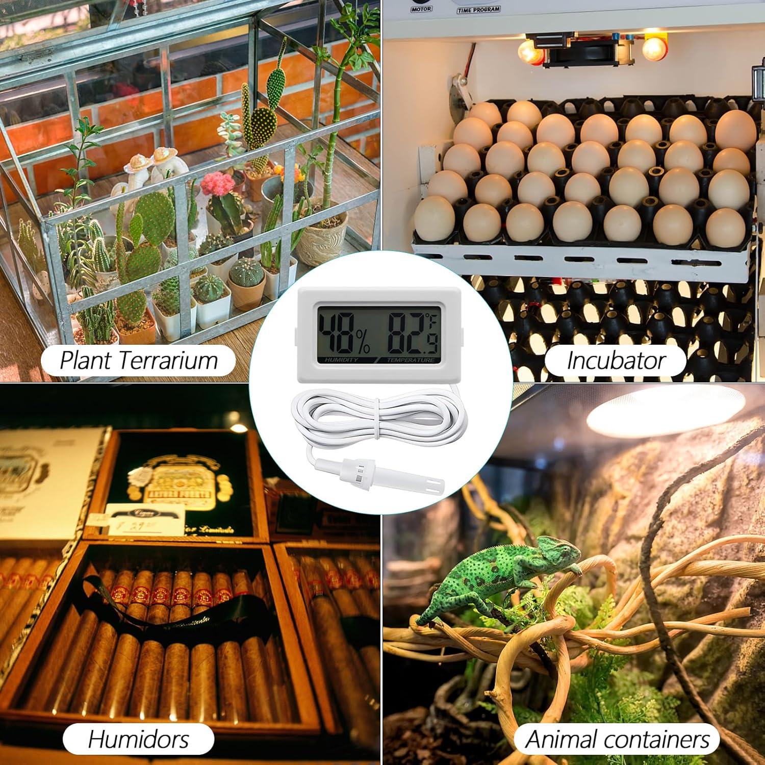 Termómetro Digital Higrómetro Poly para Reptiles 2 en 1