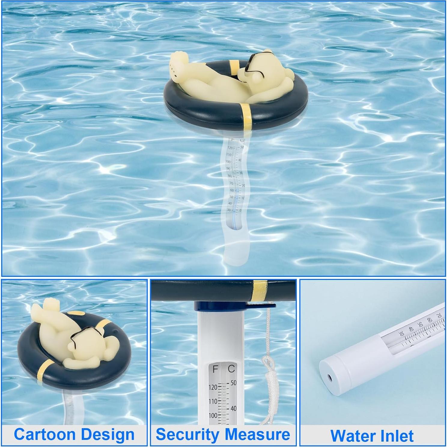 Termómetro Flotante de Piscina Prasburr Oso Polar 19.1cm