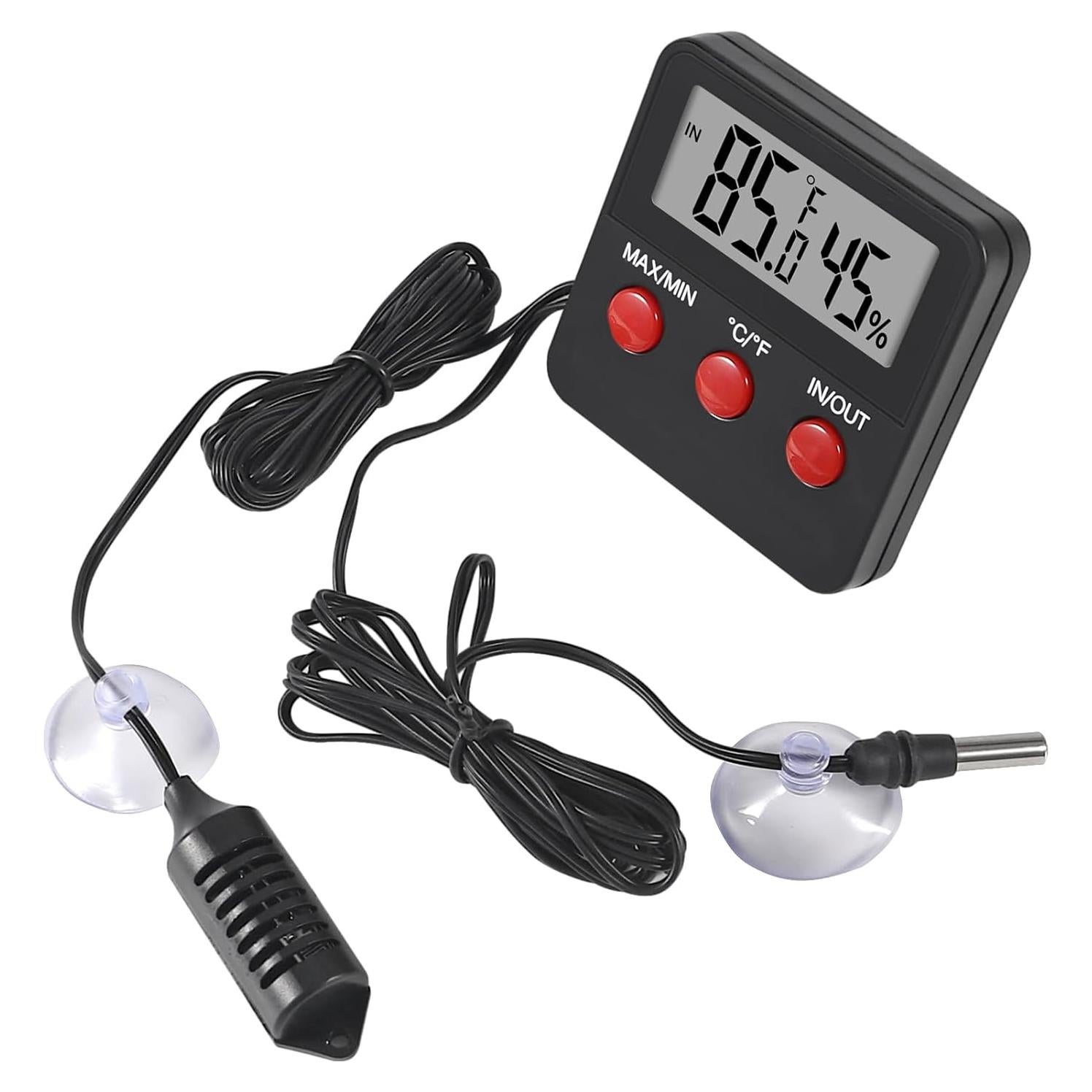 Termómetro Digital AITIAO para Reptiles y Acuarios con Higrómetro