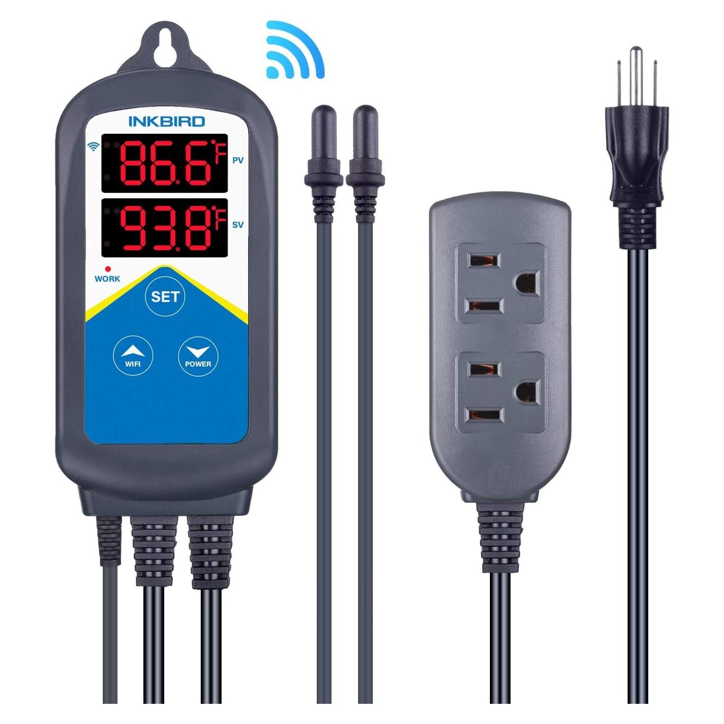 Controlador de Temperatura Inkbird ITC-306A WiFi 1200W Acuario