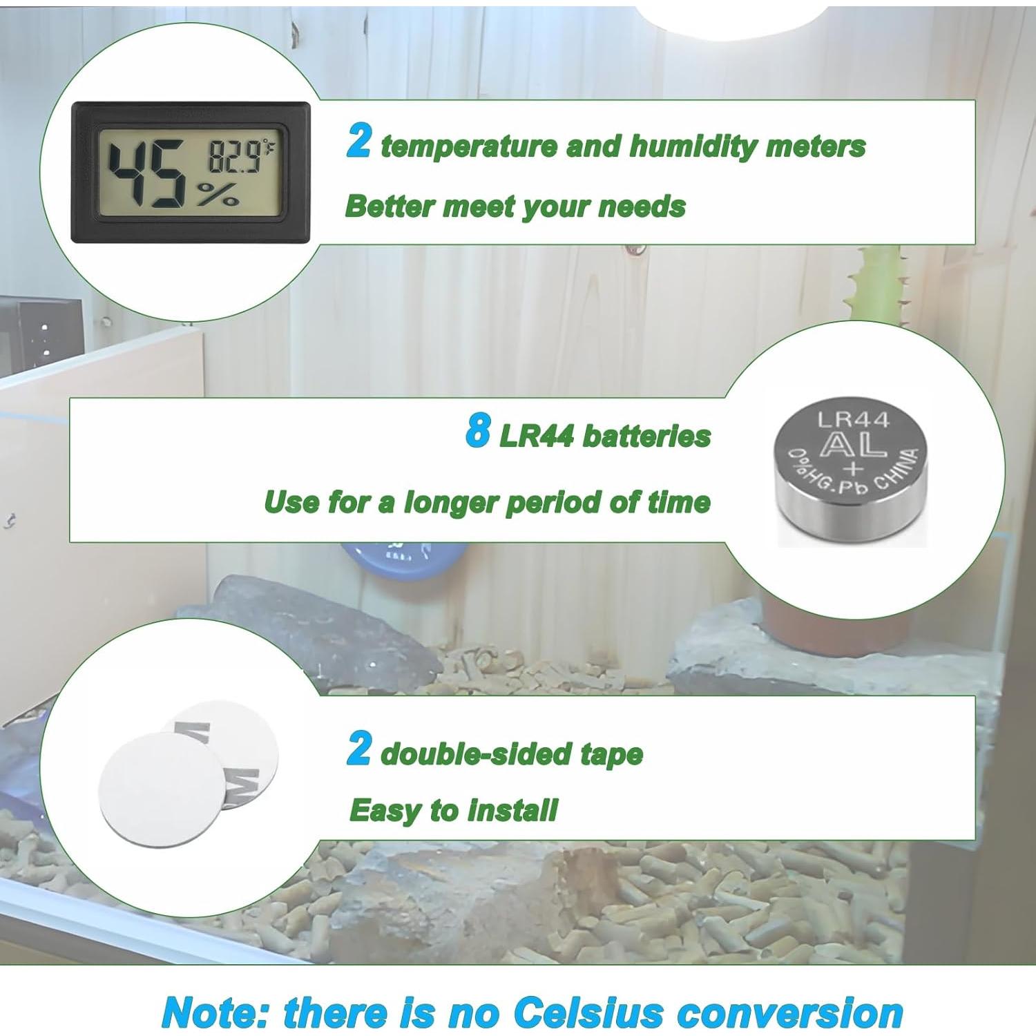 Termómetro Digital y Medidor de Humedad Serundo HT01 para Reptiles