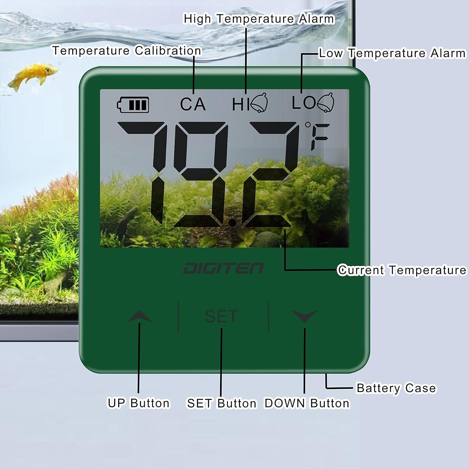 Termómetro Digital de Acuario SENSTREE JPAT33-G-ZJ LCD Verde